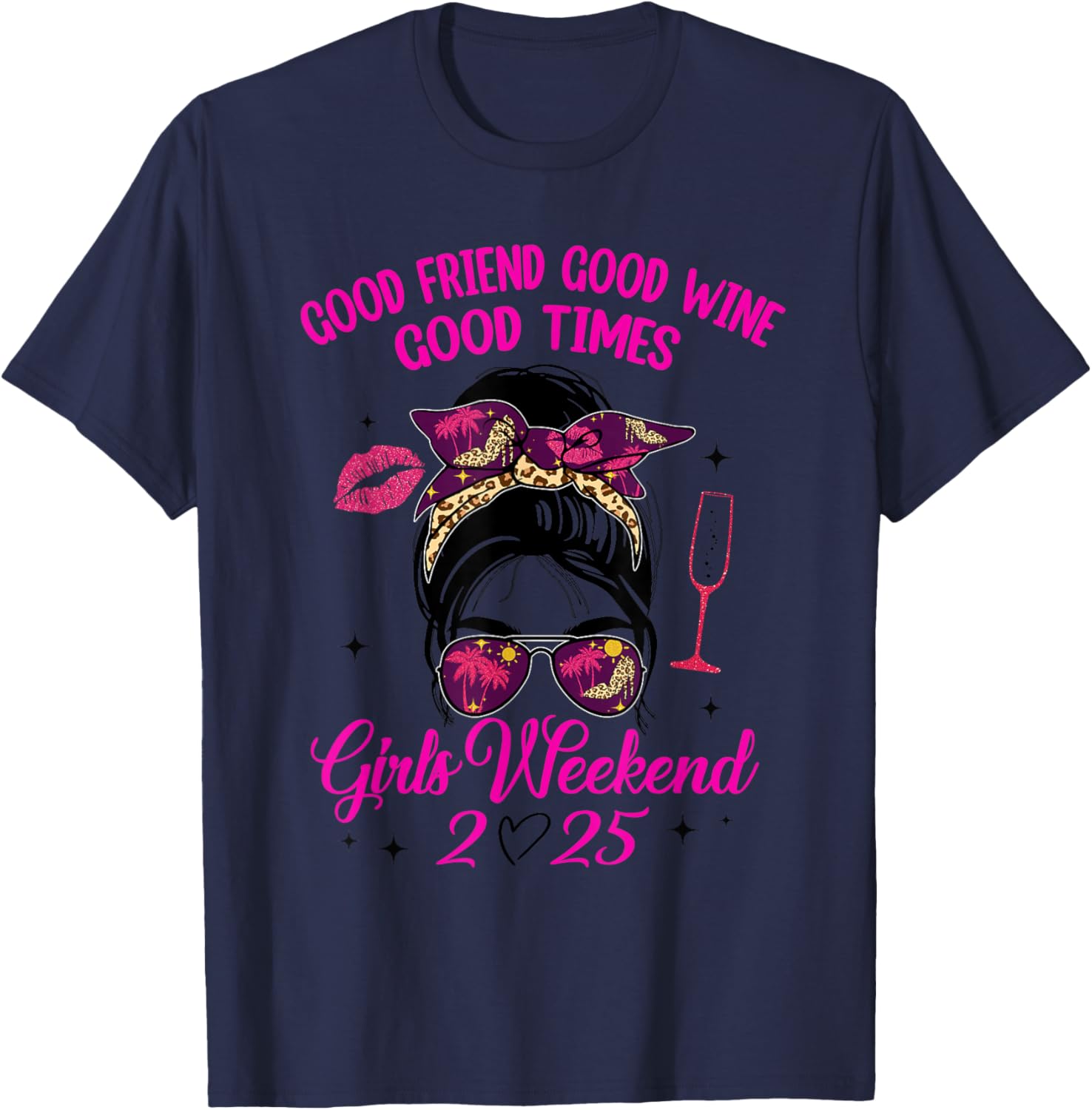 Girls Weekend 2025 Wine Vacay T-Shirt for Best Friends Trip Fun - 9