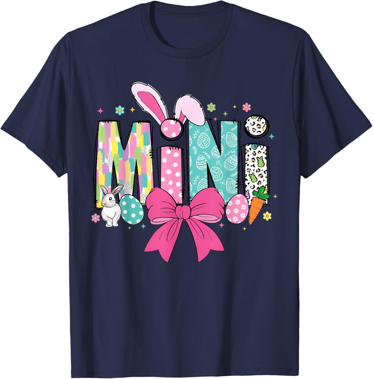 Adorable Mama Bunny Easter T-Shirt for Matching Family Celebrations - 8