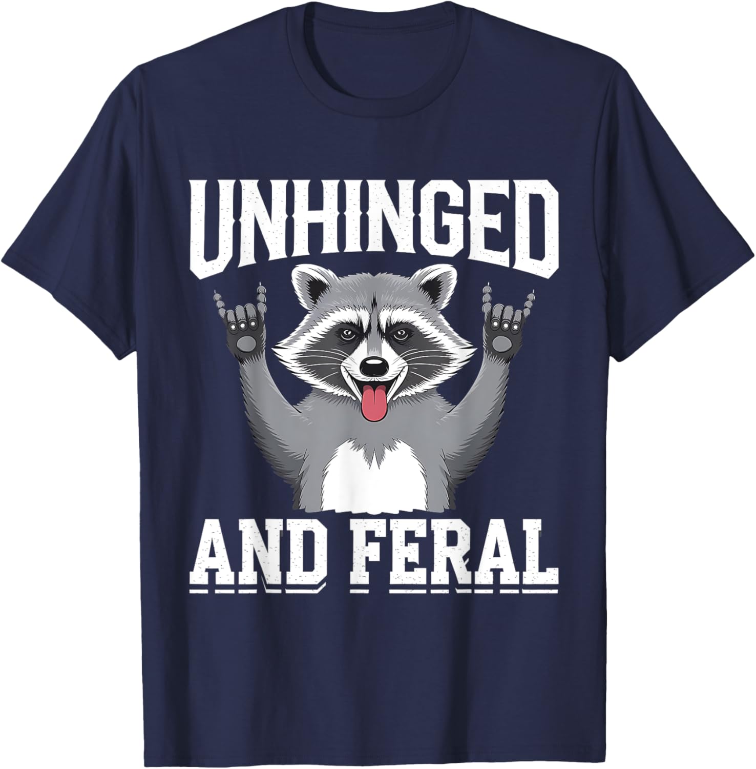 Feral Raccoon Retro Chaos Vibes T-Shirt for Fun and Stylish Outfits - 11