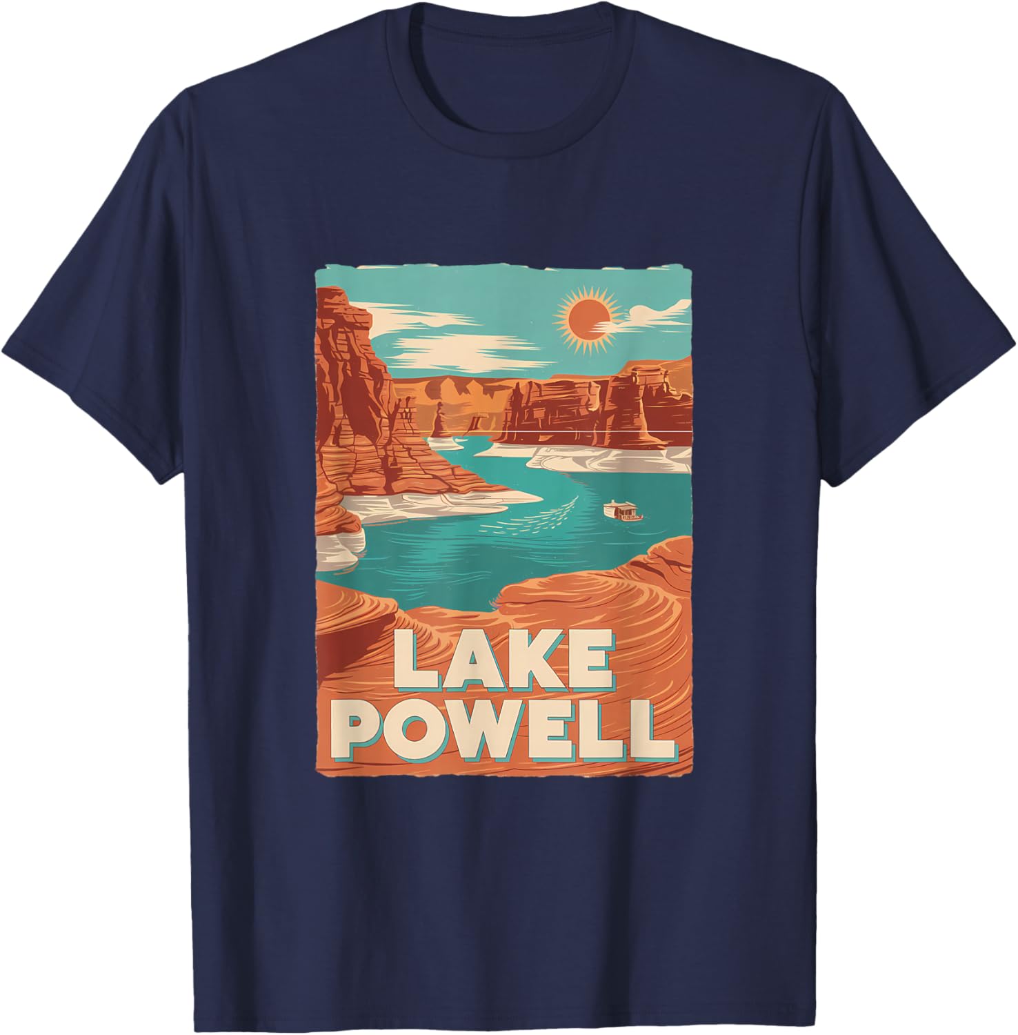 Lake Powell Vintage Canyon Sun Adventure T-Shirt for Outdoor Lovers - 13