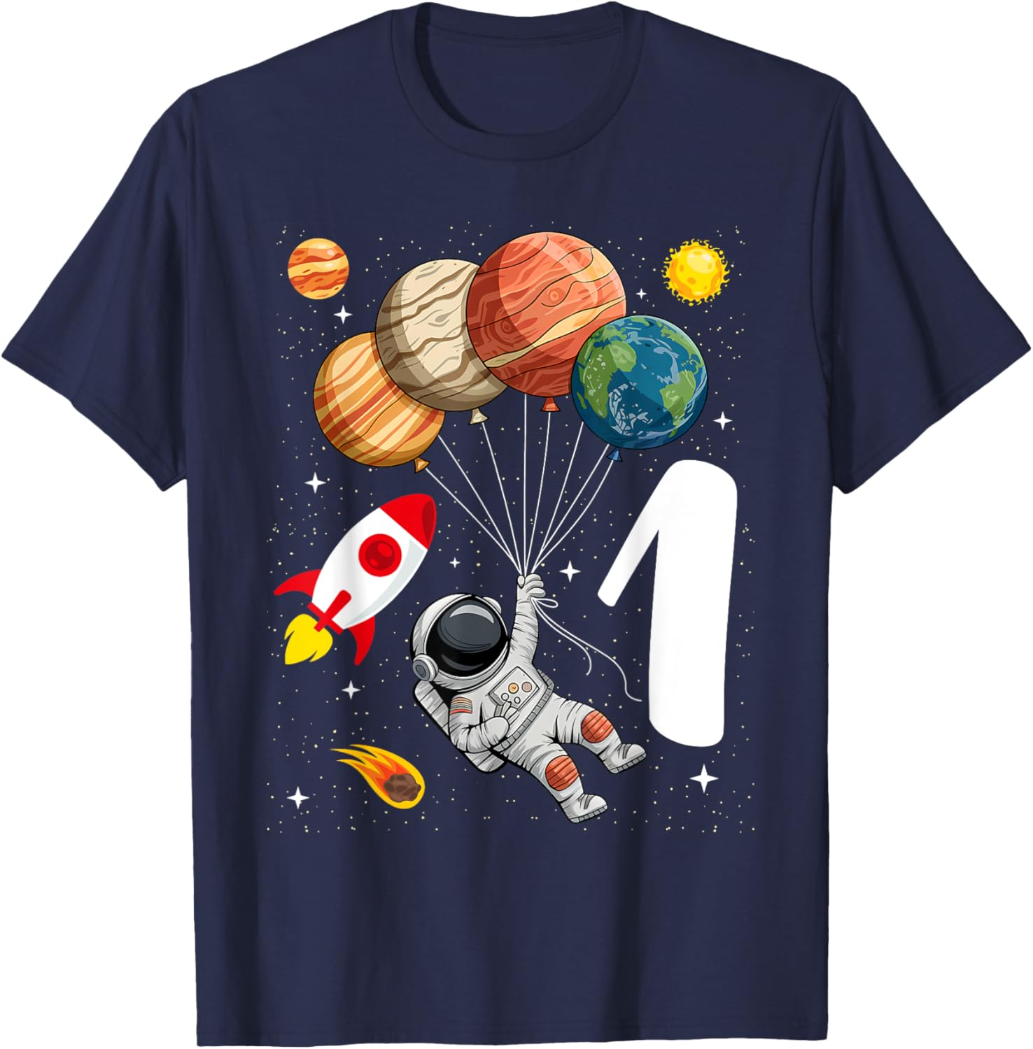 Adorable 1st Birthday Astronaut T-Shirt for Boys and Girls - 2