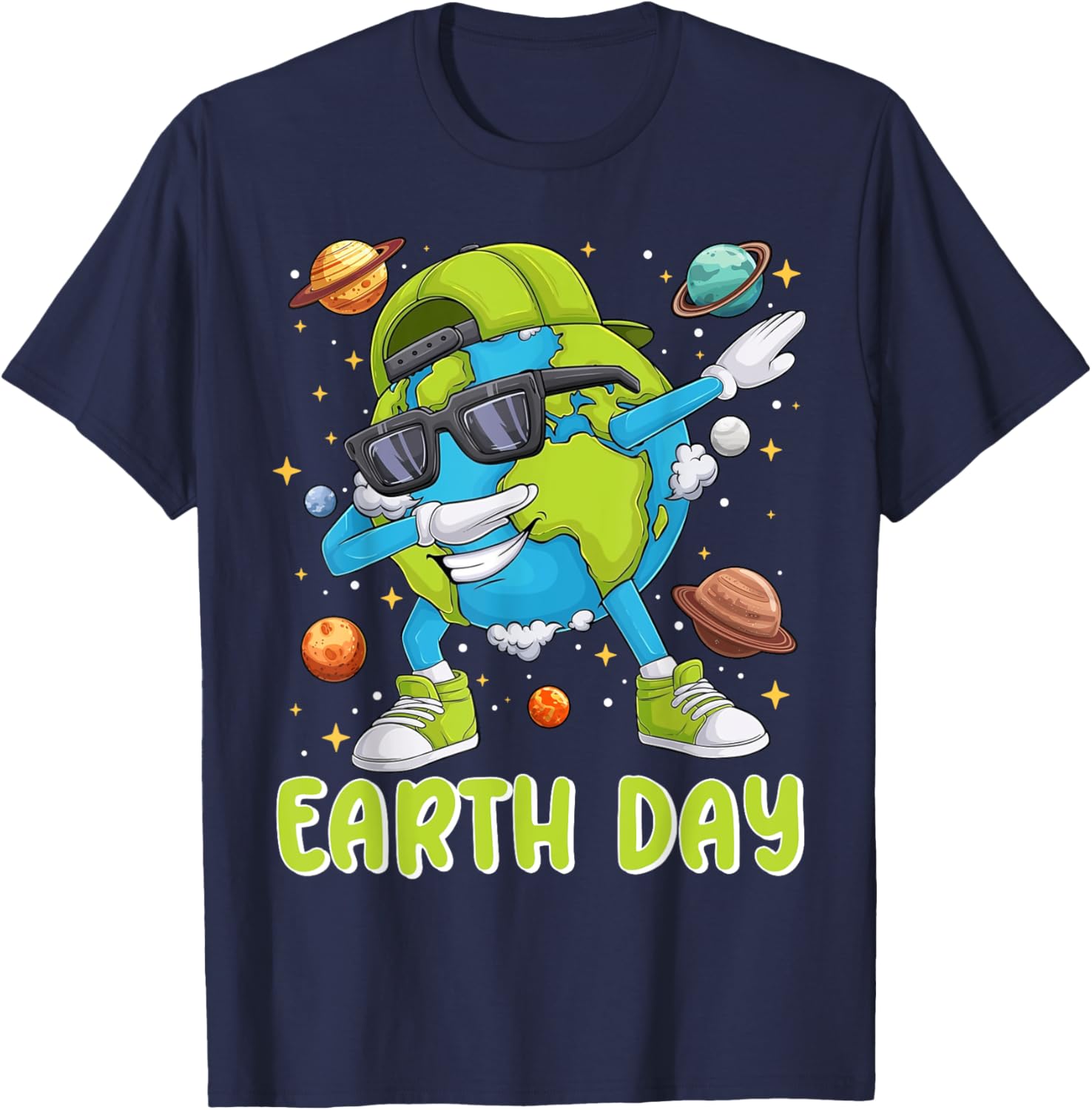 Cute Dabbing Earth Day 2025 T-Shirt for Kids and Toddlers - 21