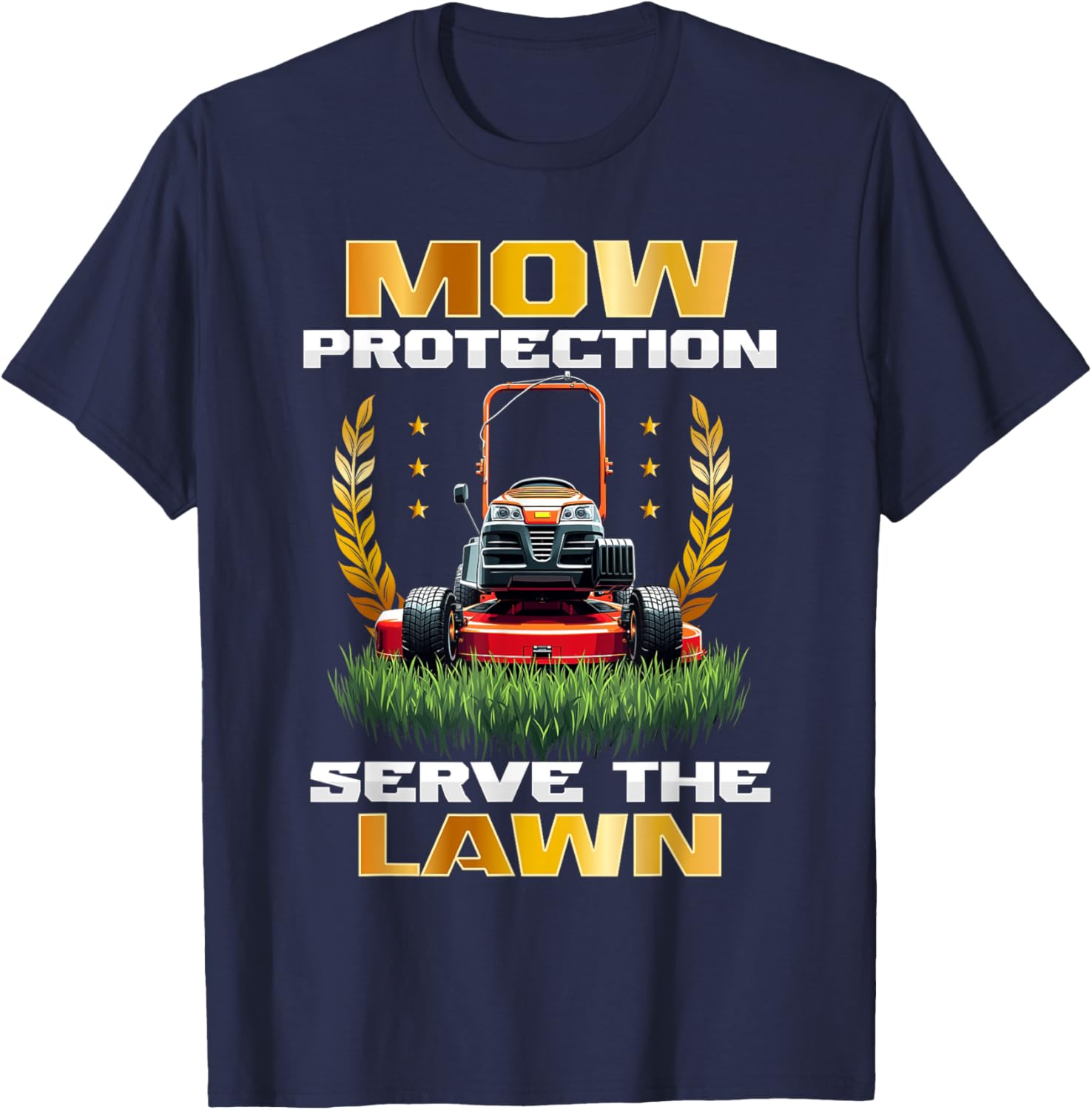 Lawn Mowing Mower Protection T-Shirt for Lawn Care Enthusiasts - 9