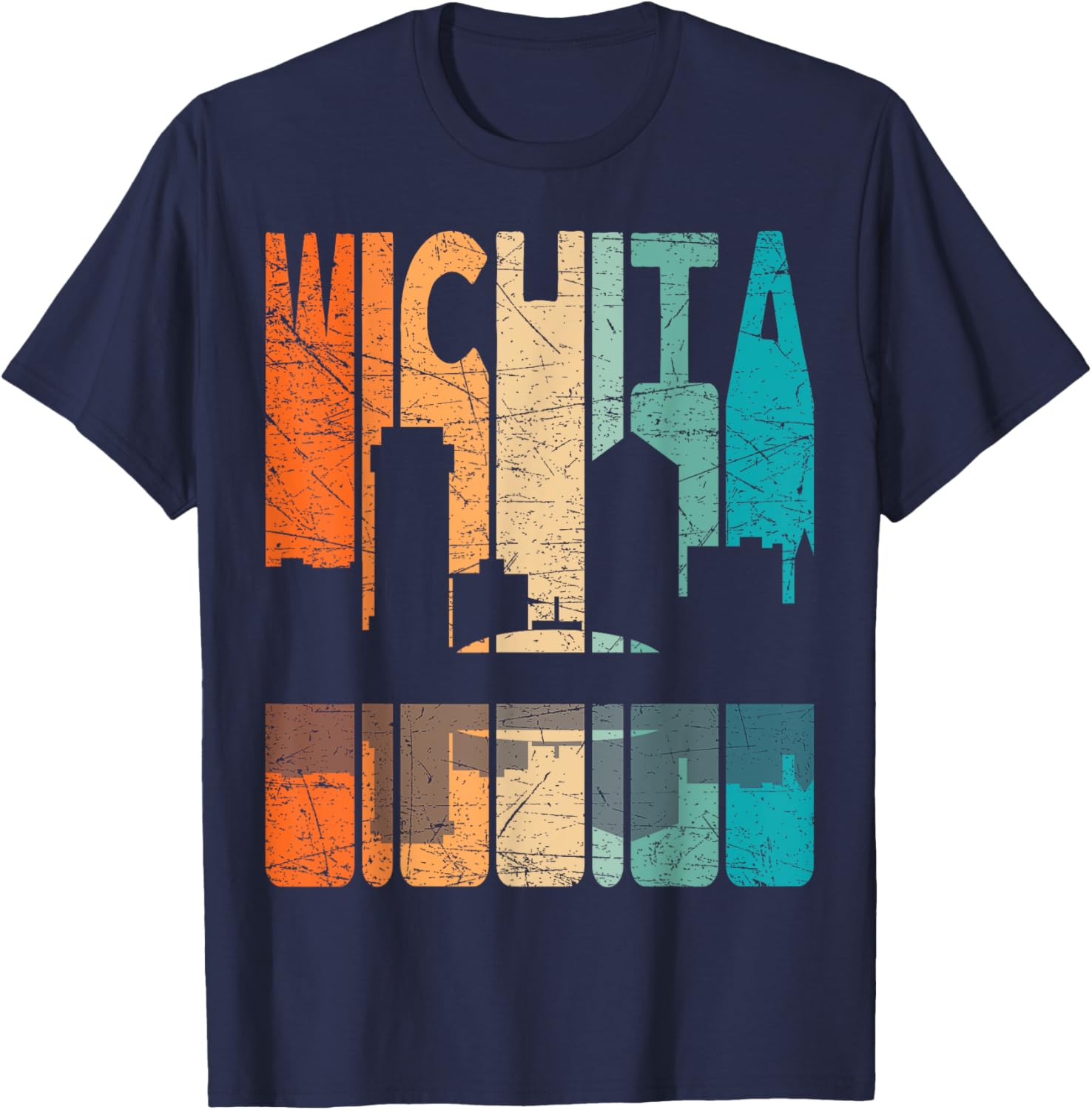 Wichita Vintage Retro T-Shirt Kansas Style for Comfortable Casual Wear - 16