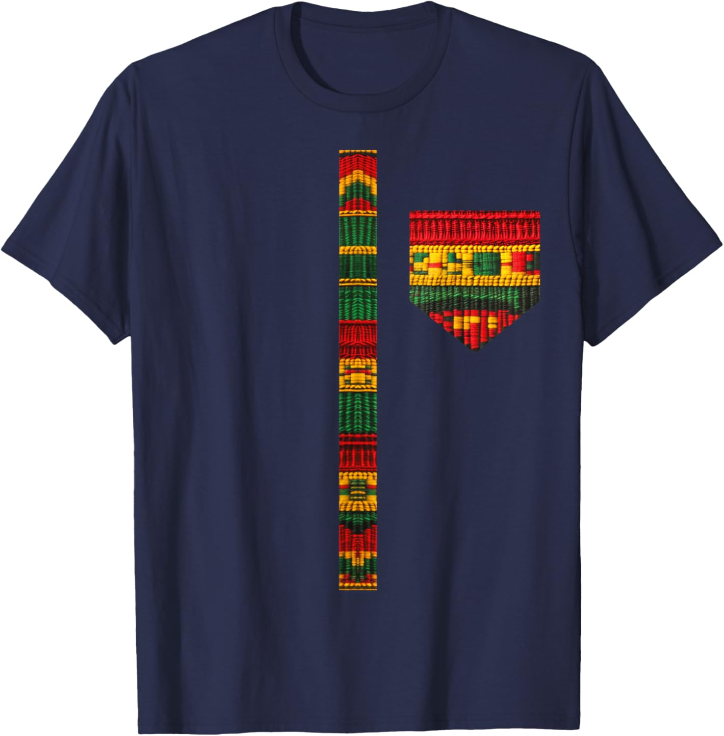Stylish African Print Dashiki Kente Art T-Shirt for Men and Boys - 7