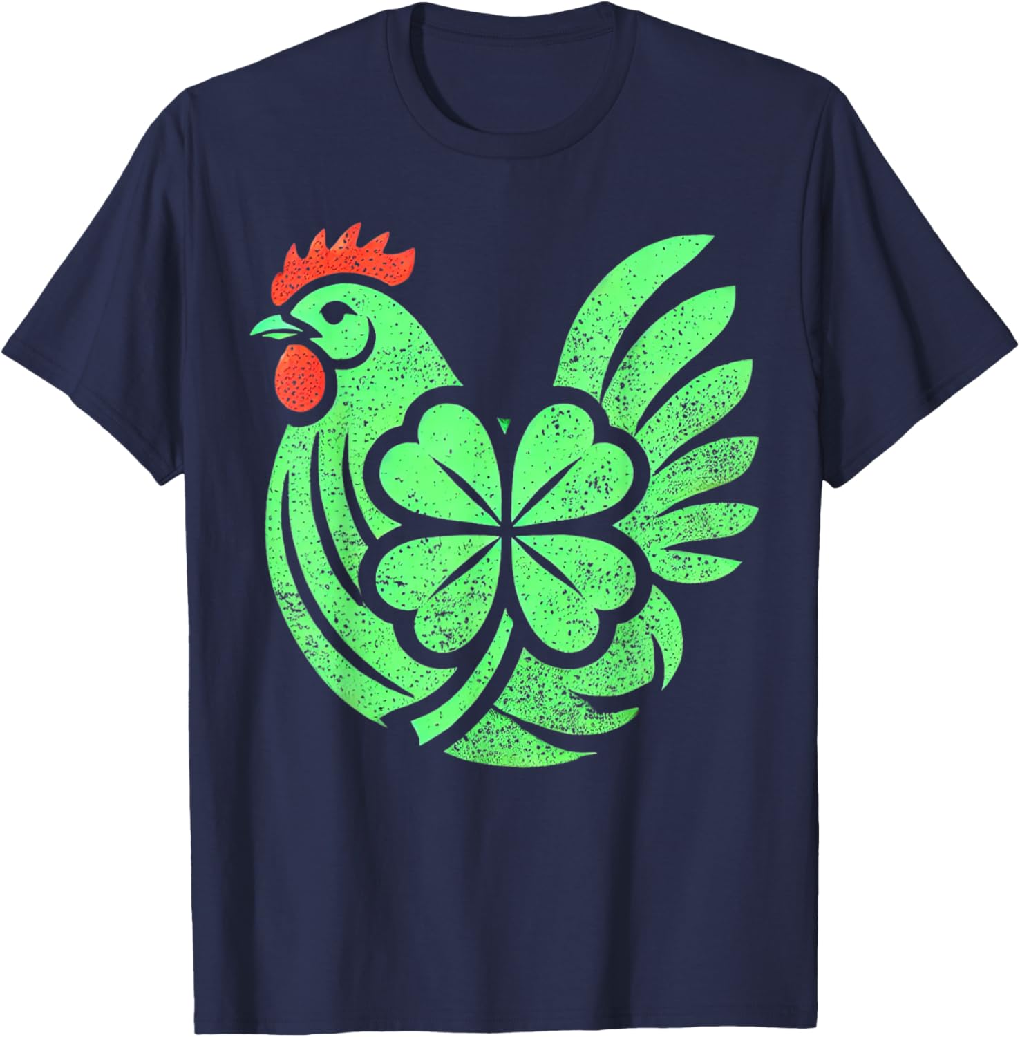 Cute Chicken Hen Shamrock St. Patrick's Day T-Shirt for Festive Fun - 11