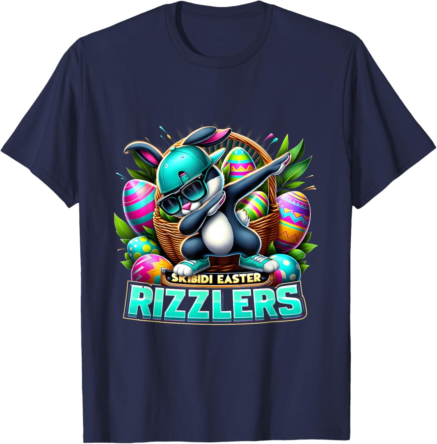 Funny Easter T-Shirt for Men Rizzler Skibidi Humor Apparel - 14