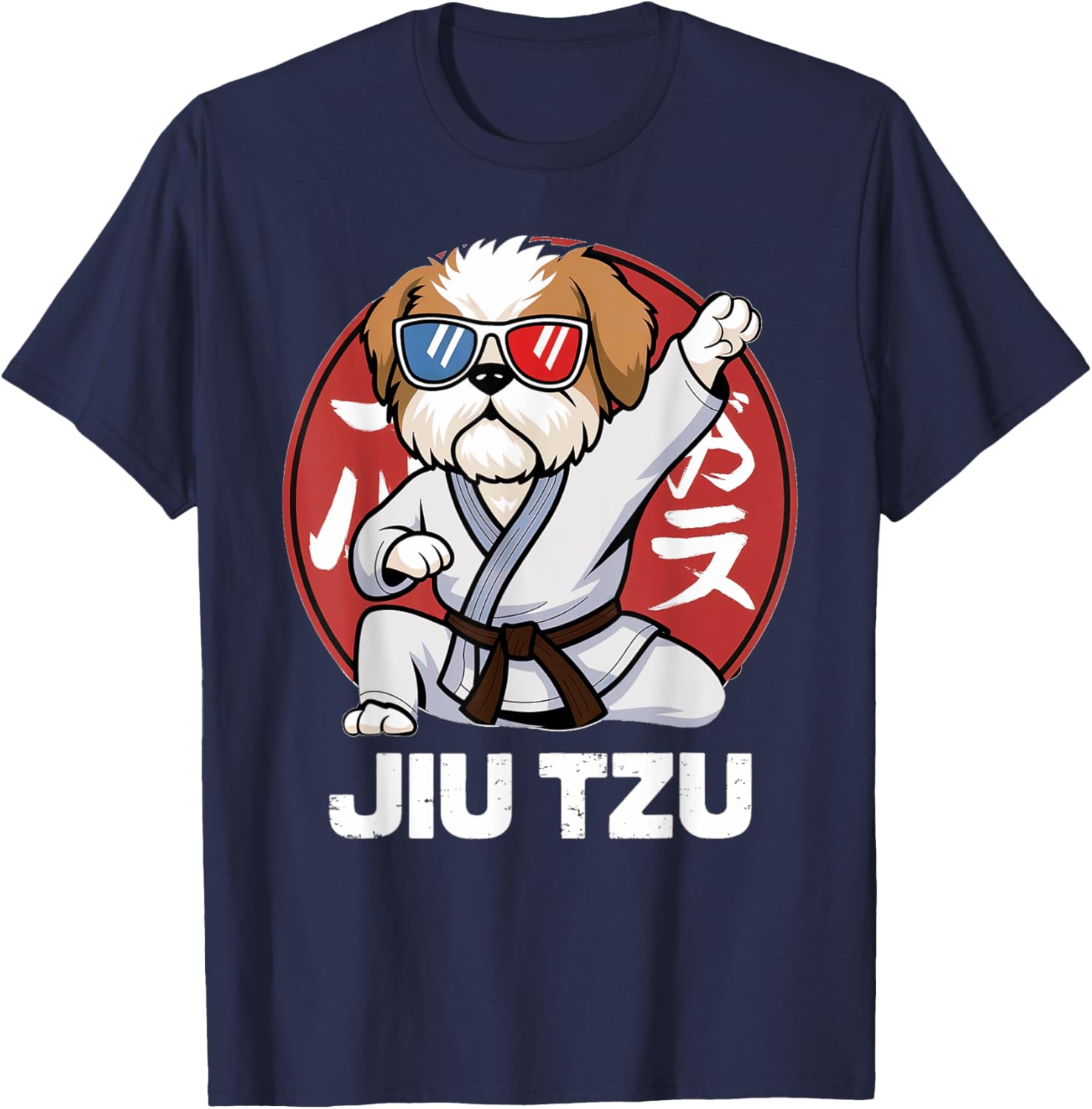 Cute Shih Tzu Jitsu T-Shirt - Funny Kawaii Anime Jiu Jitsu Love Tee - 17
