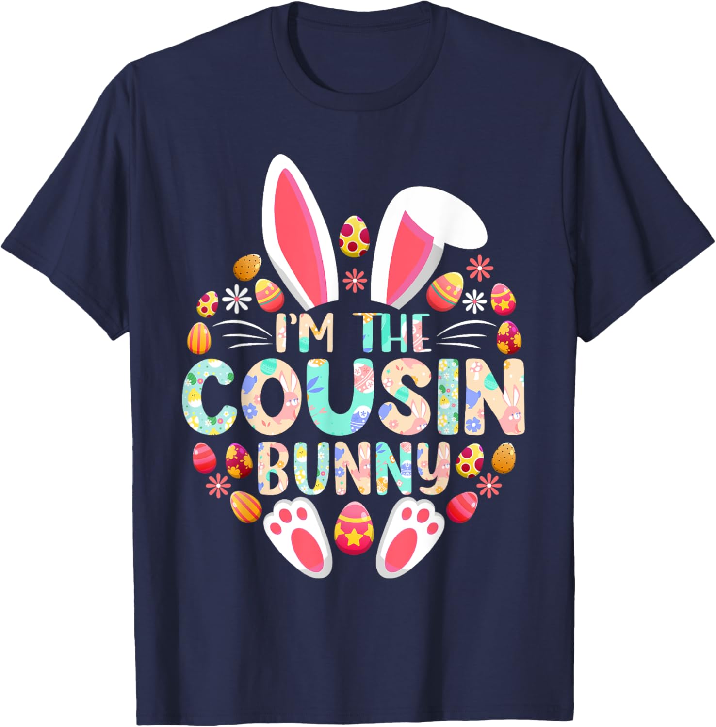 Funny Easter Bunny Family Matching T-Shirt for Cousins and Kids - 8
