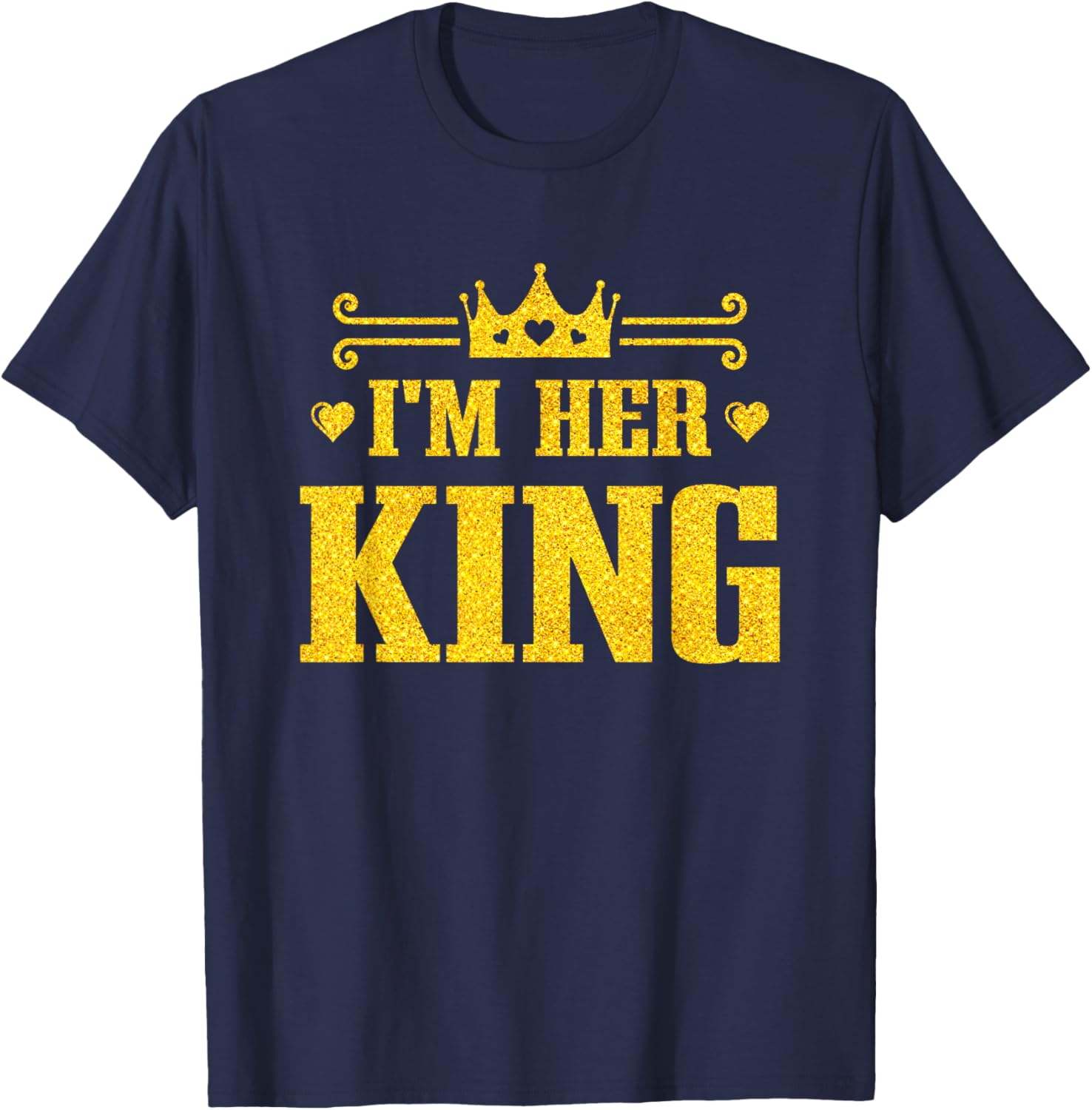 His Queen Her King Couples T-Shirt for Valentine's Day and Anniversaries - 7
