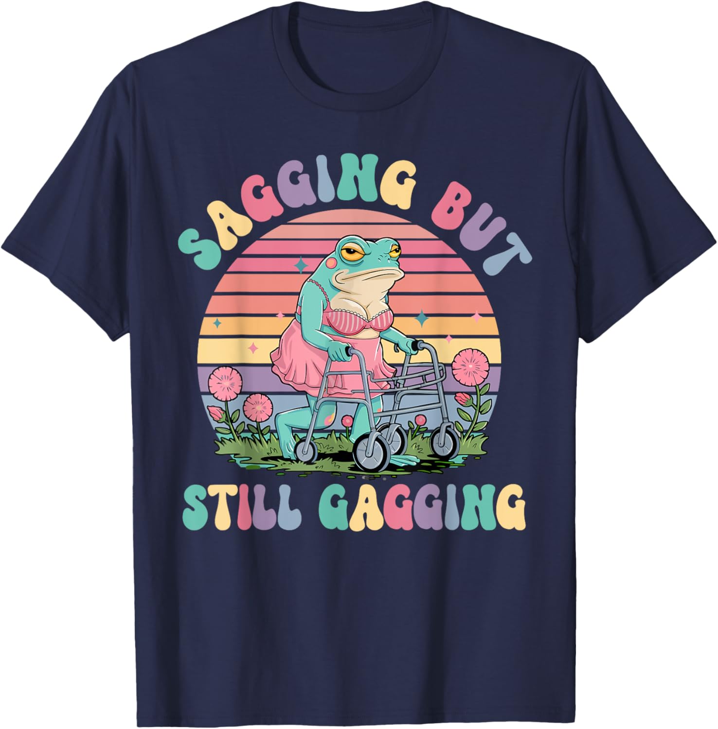Funny Sagging Frog Meme T-Shirt for Adults - Embarrassing Gift Idea - 12