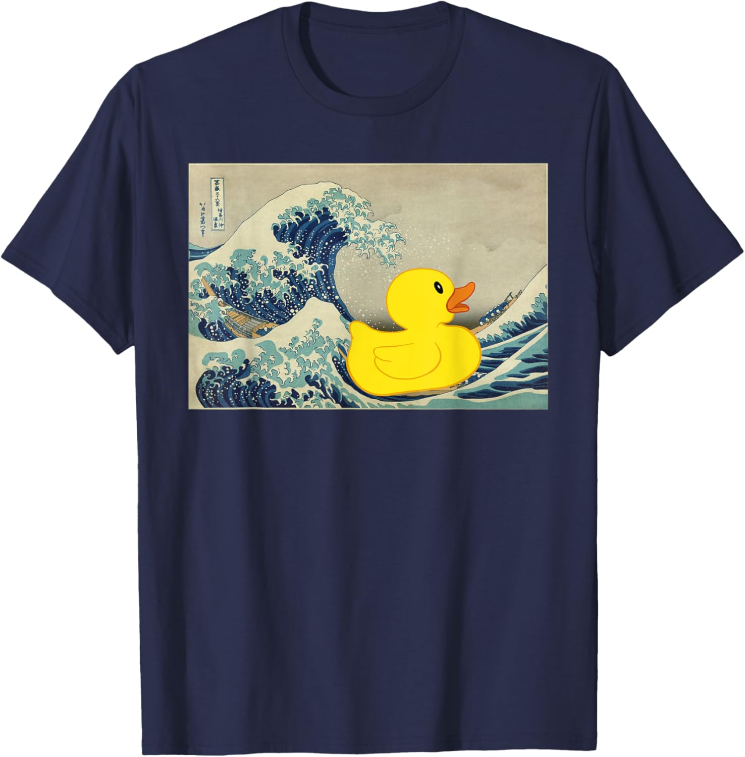 Rubber Duck on Great Wave T-Shirt – Fun and Unique Beachwear Style - 25
