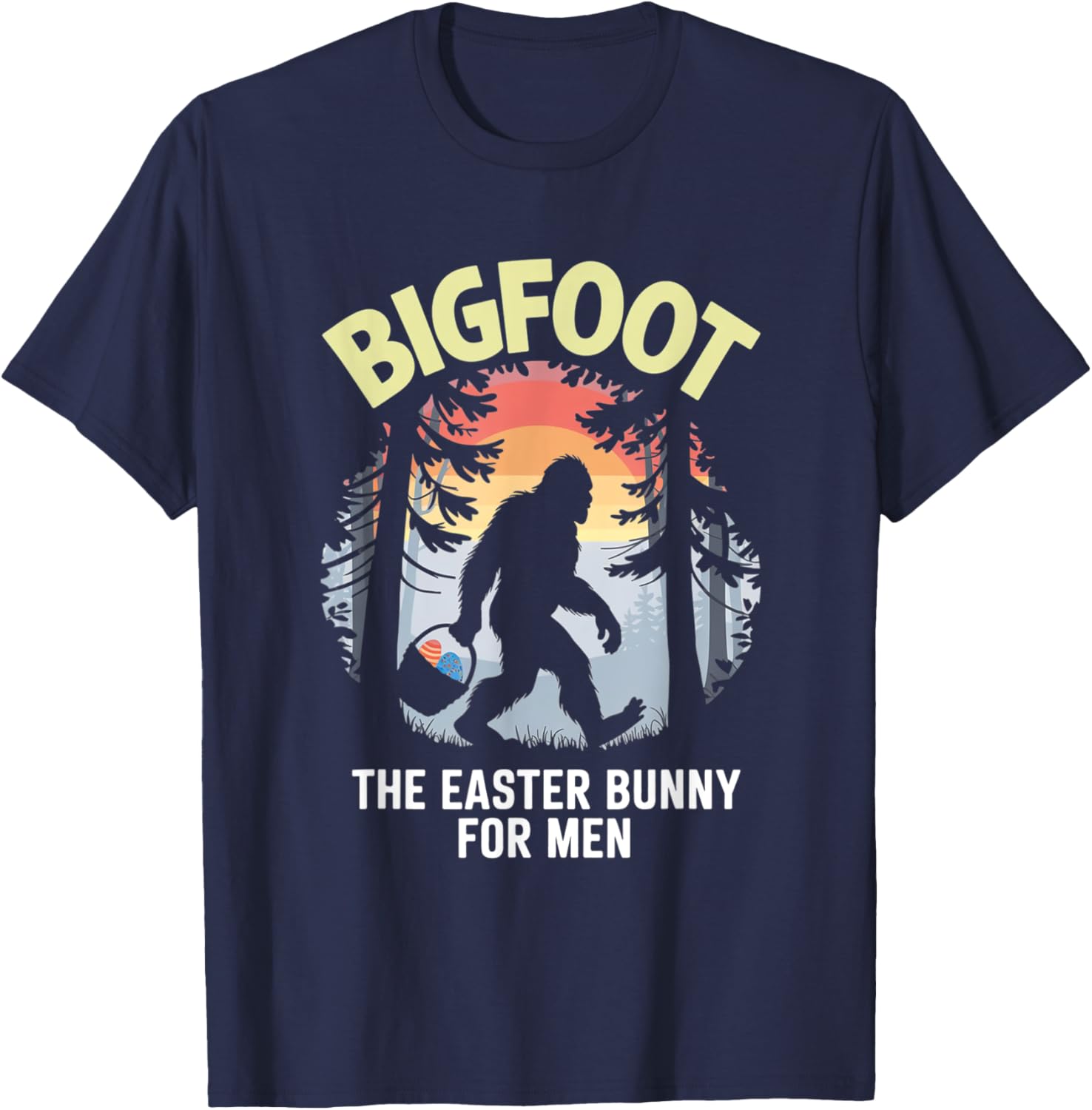 Bigfoot Easter Bunny T-Shirt for Men Fun Apparel Gift Idea - 20