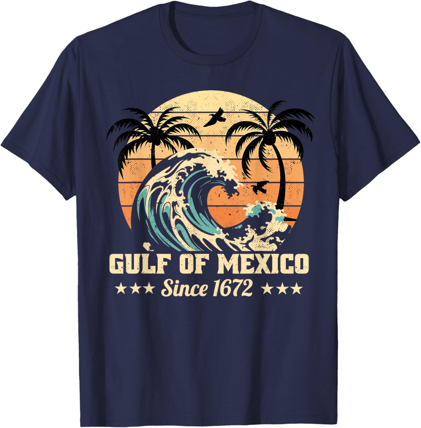Vintage Gulf of Mexico T-Shirt Since 1672 Stylish and Unique Apparel - 8
