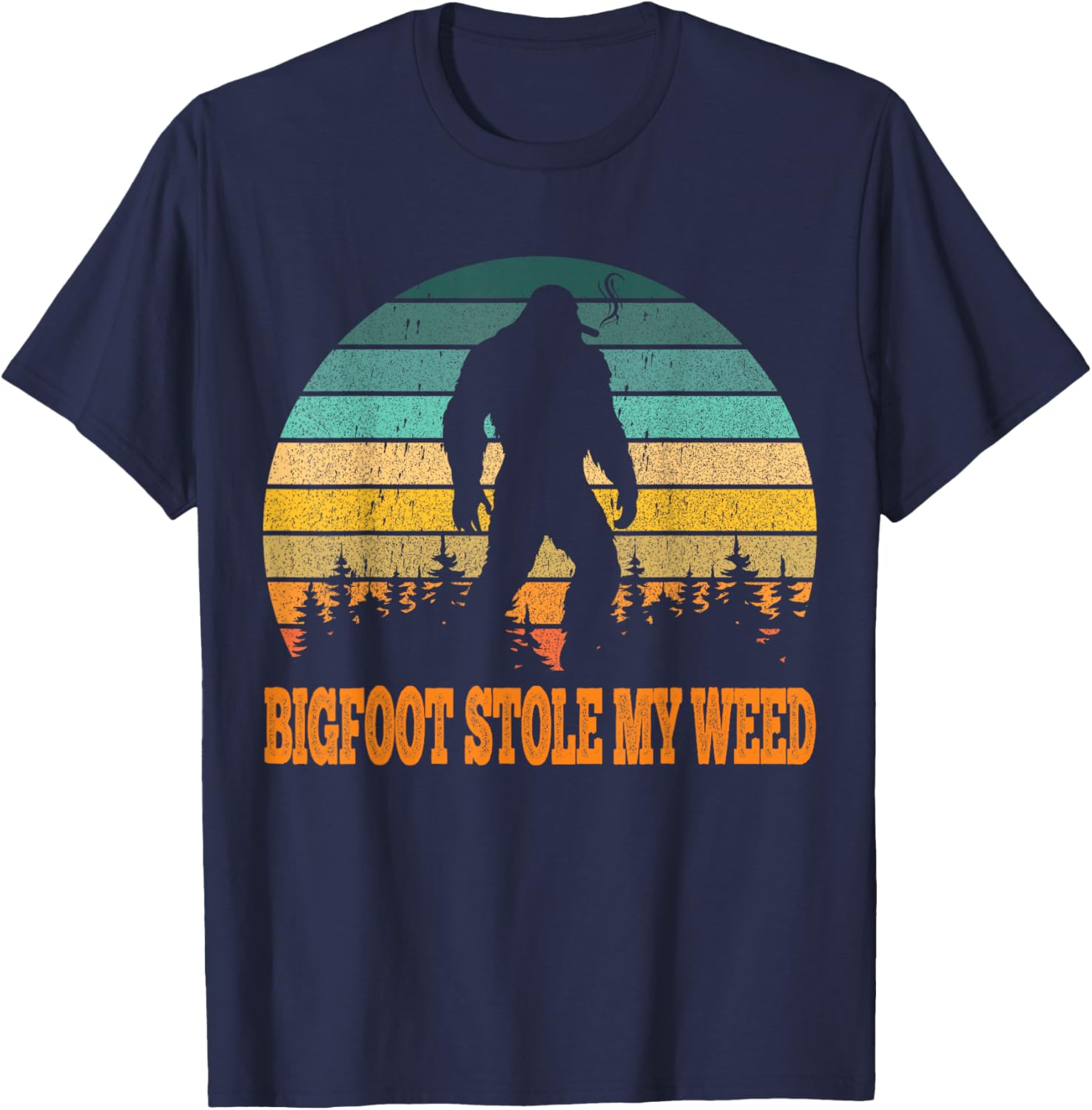 Vintage Bigfoot Stole My Weed Funny T-Shirt for Men - Perfect Gift Idea - 3