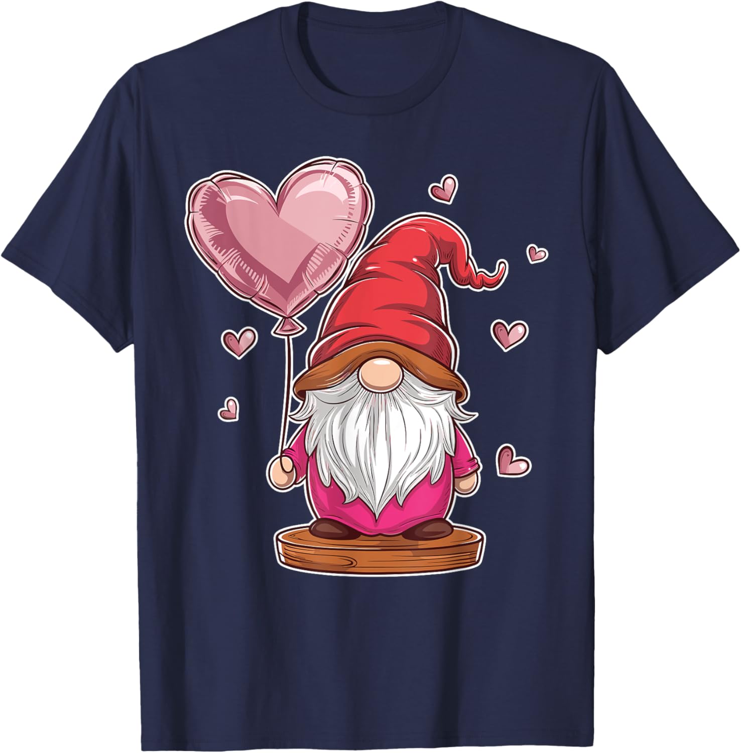 Gnome Valentine's Day Love Heart Kids T-Shirt for Fun and Style - 2