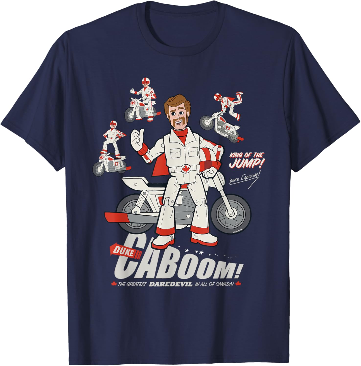 Disney Pixar Toy Story Duke Caboom Stuntman Fun Graphic T-Shirt - 5