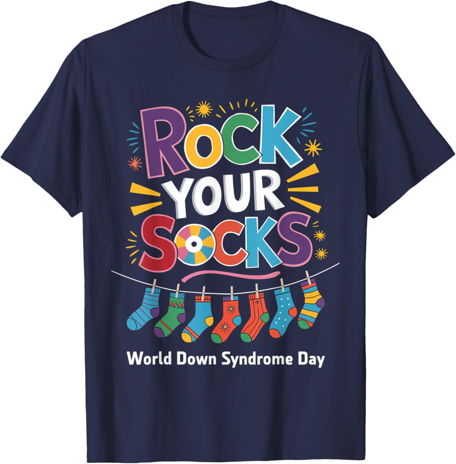 Rock Your Socks Kids T-Shirt for World Down Syndrome Awareness Day - 20
