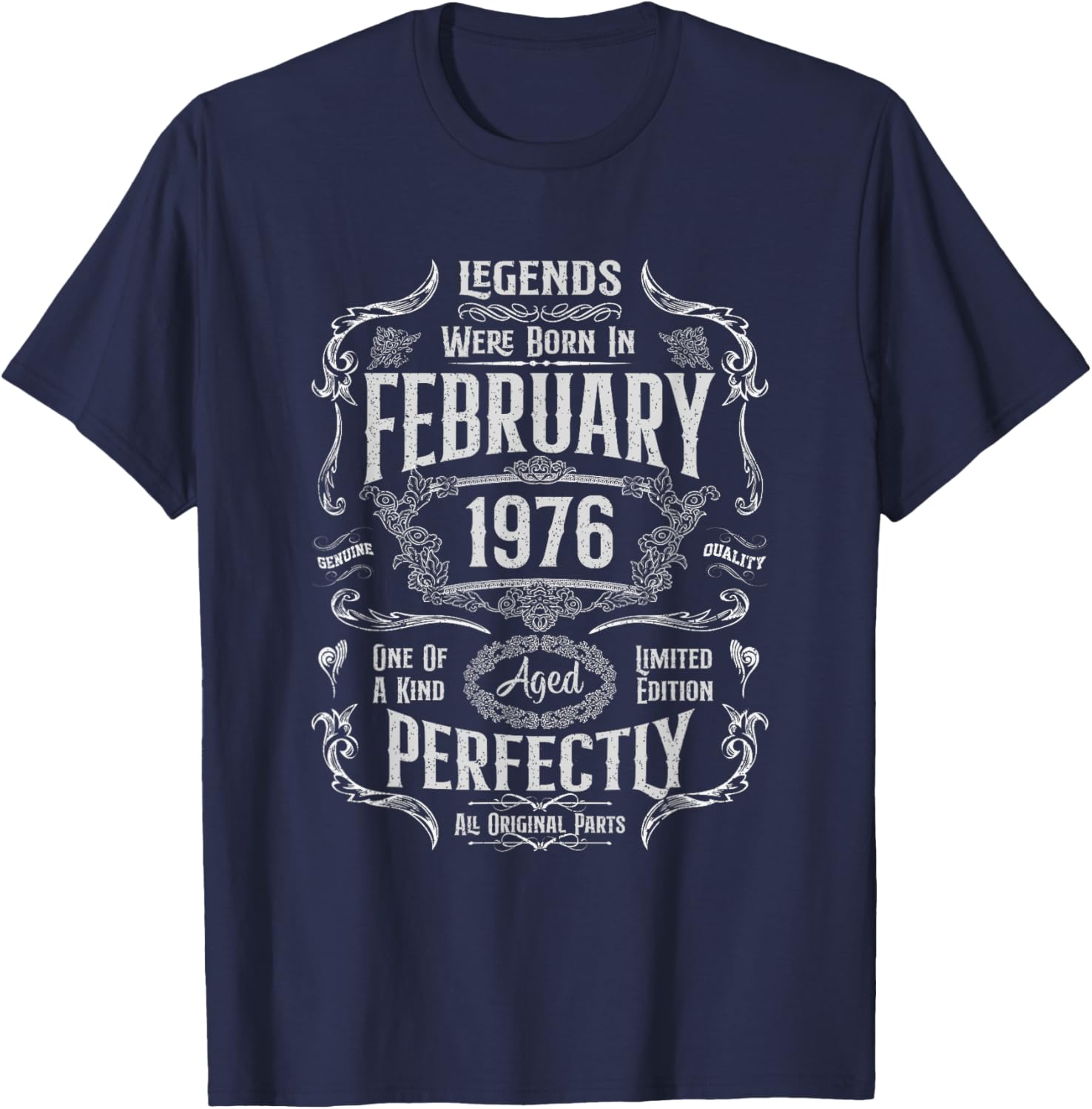 Vintage 49th Birthday T-Shirt for Legends Born in February 1976 - 15