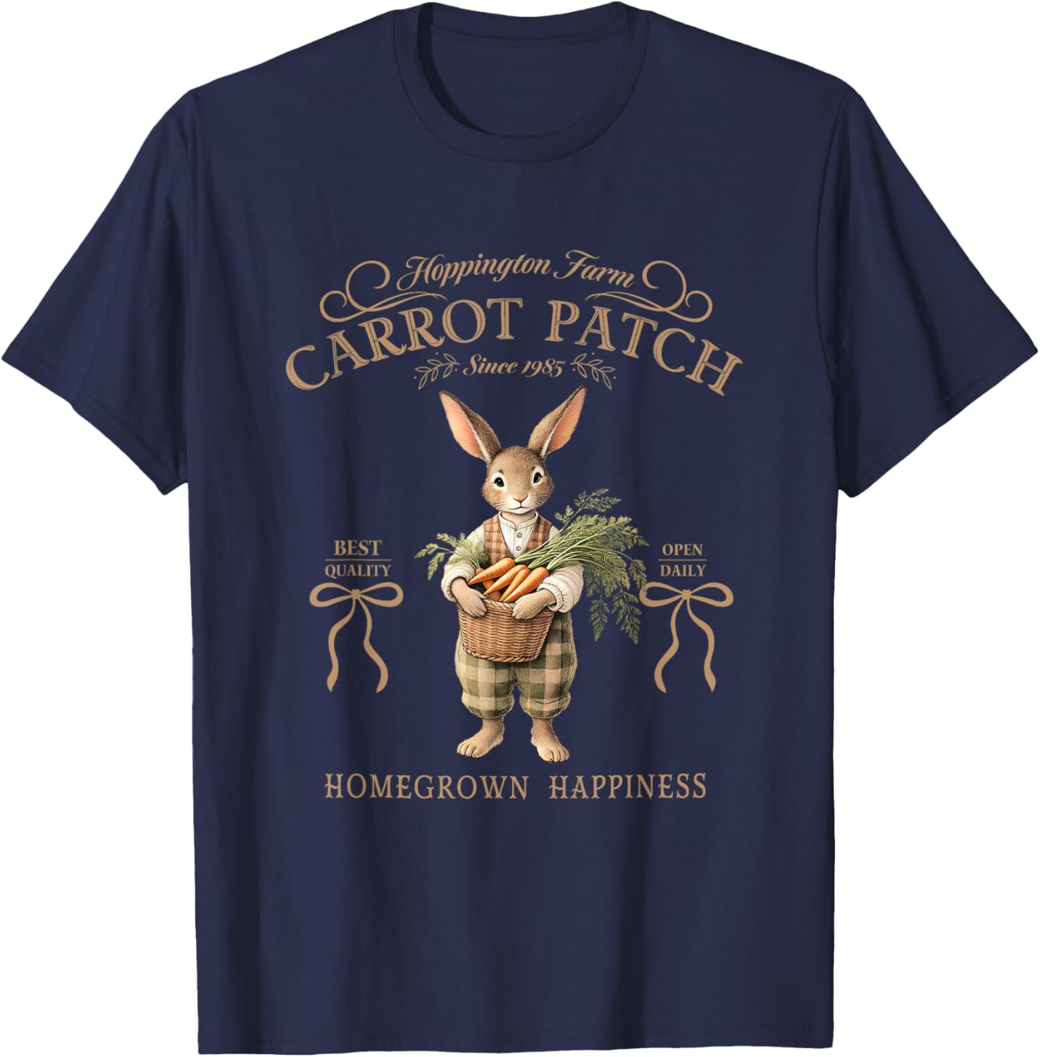Hoppington Farm Carrot Patch Happy T-Shirt for Garden Lovers - 29