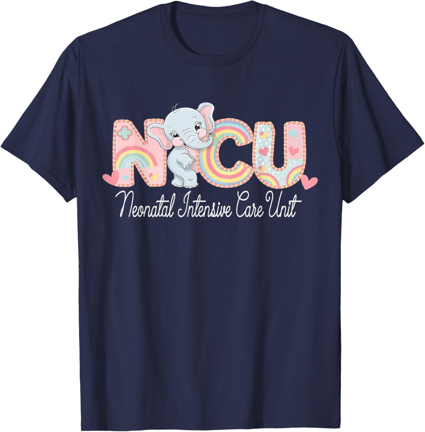 Elephant Nurse NICU Team T-Shirt for Neonatal Care RNs - 1