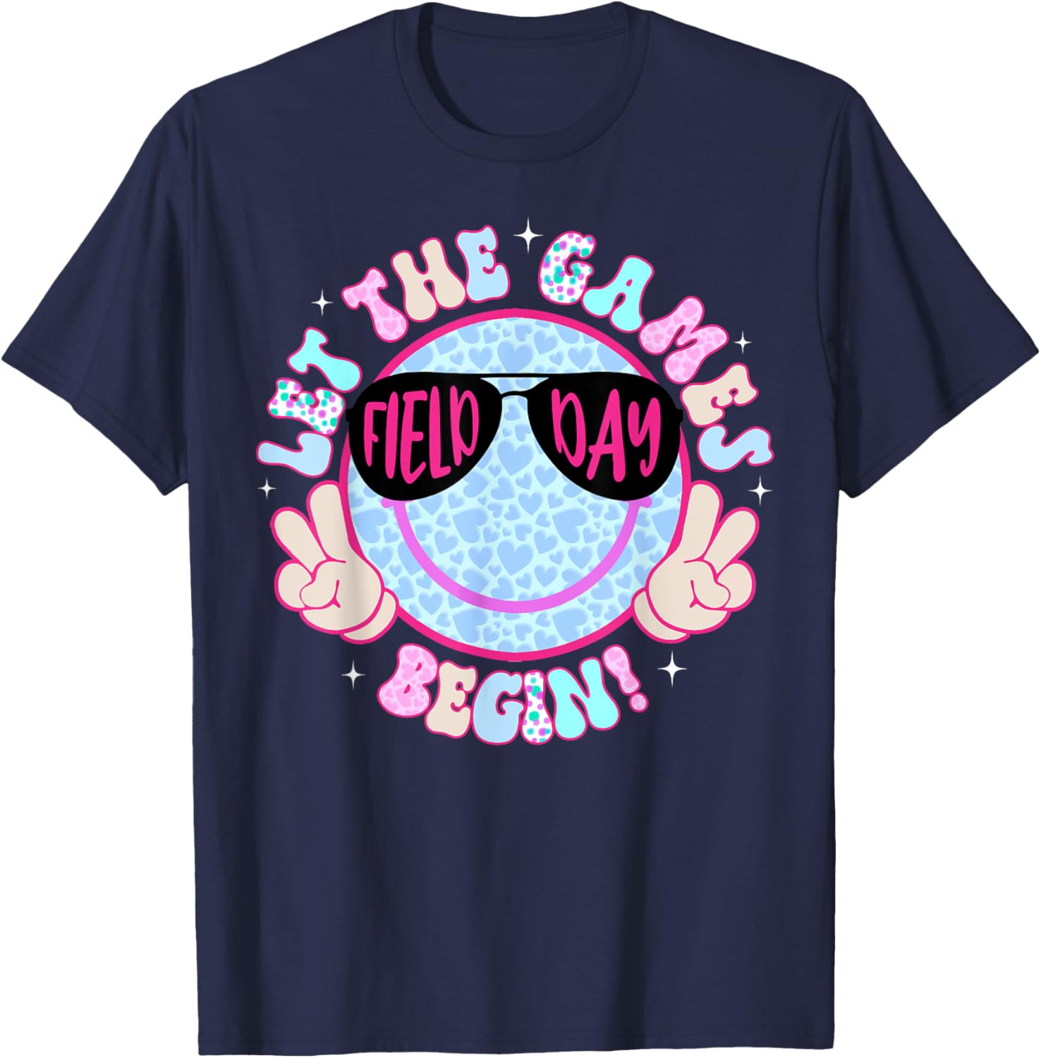 Field Day 2025 Smile Face T-Shirt for Men, Women, and Kids - Fun Apparel - 13