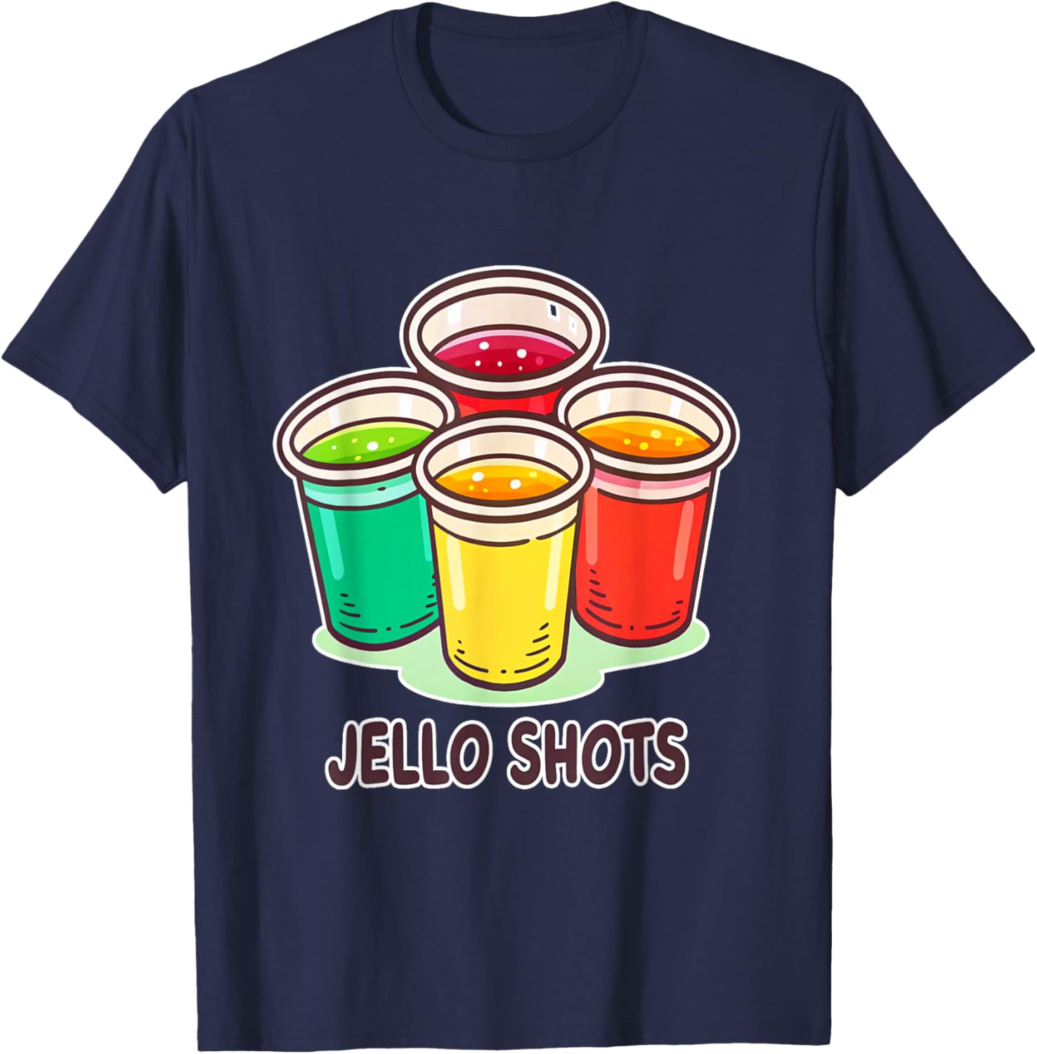 Colorful Jello Shots Party T-Shirt for Fun Celebrations and Events - 14