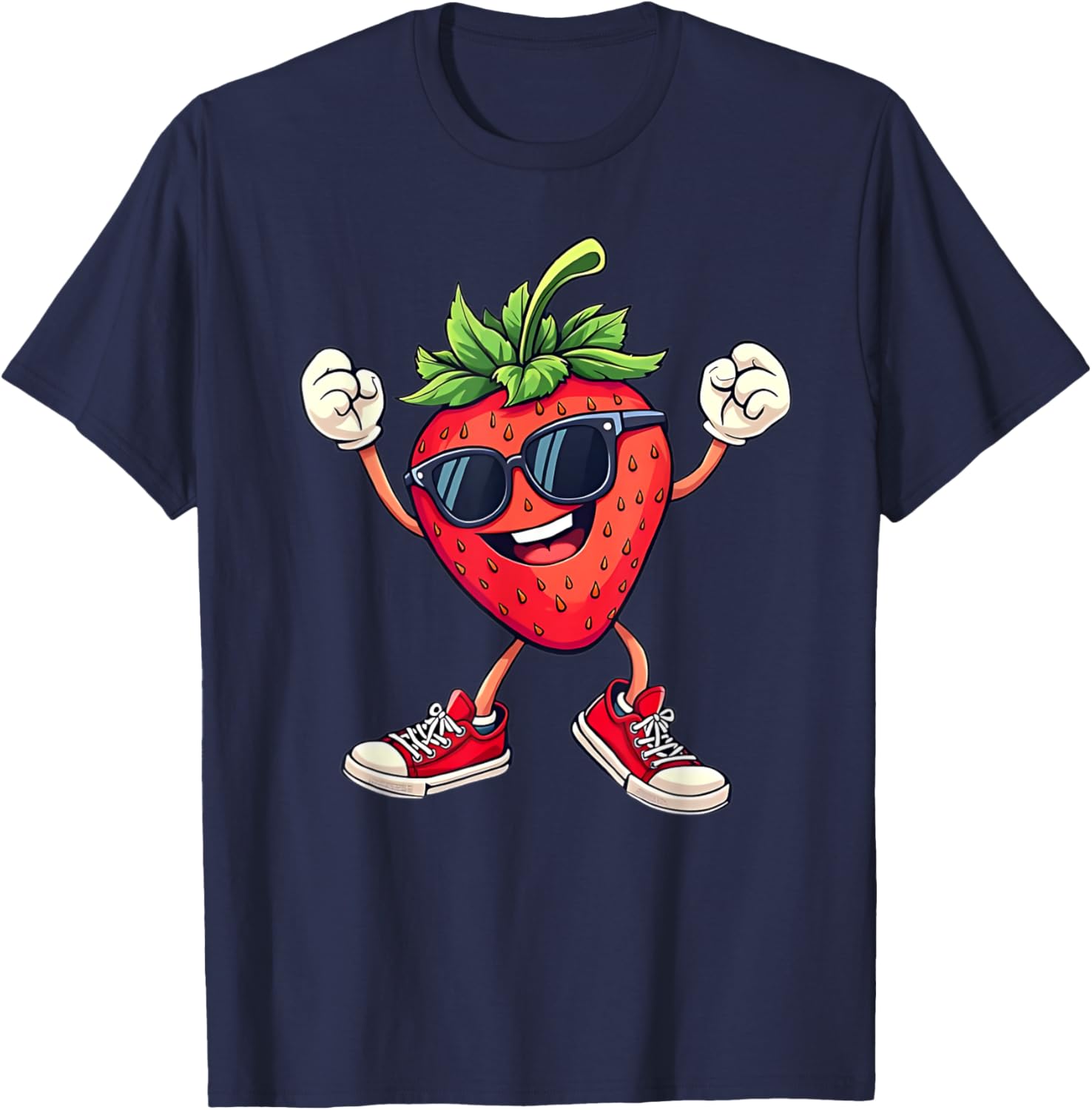 Fun Partying Strawberry Costume T-Shirt for Kids Boys and Girls - 9