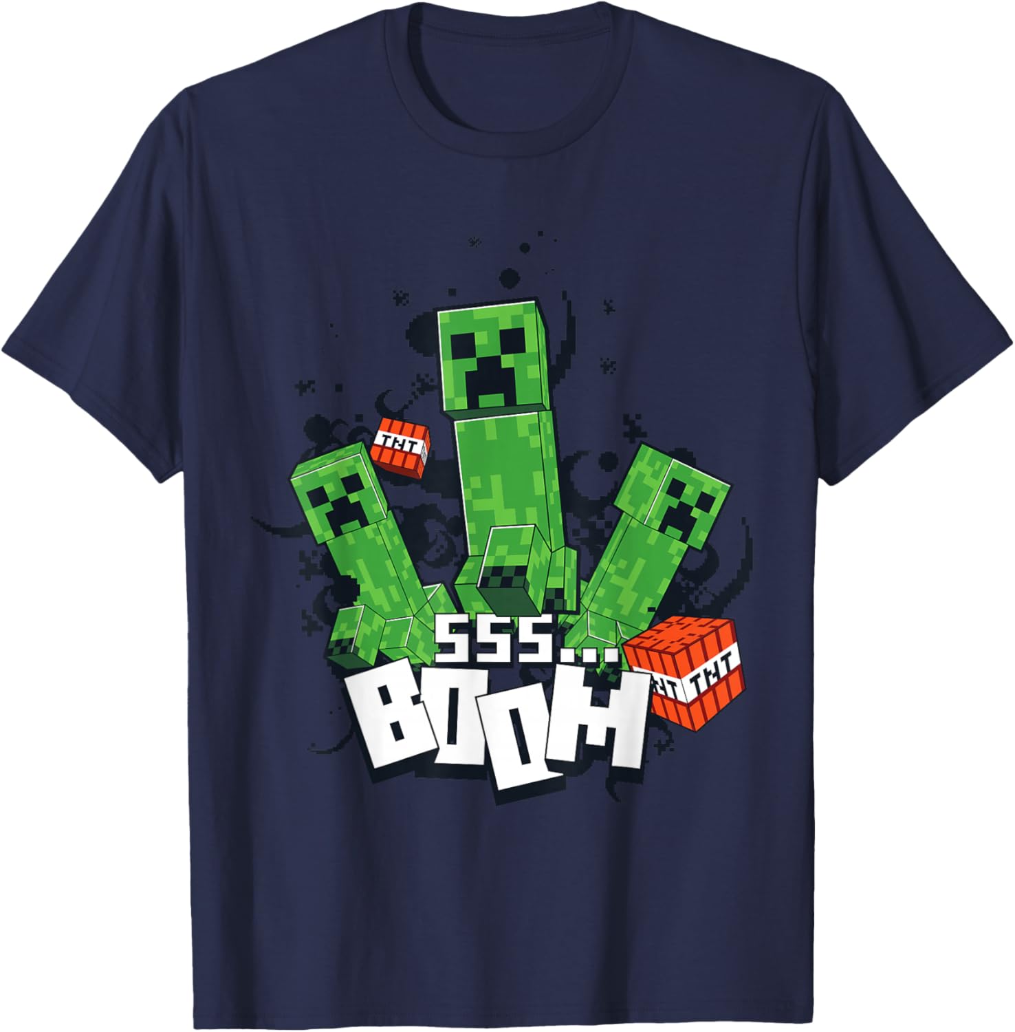 Minecraft Creeper Explosion Boom T-Shirt Fun Gamer Apparel for Everyone - 9
