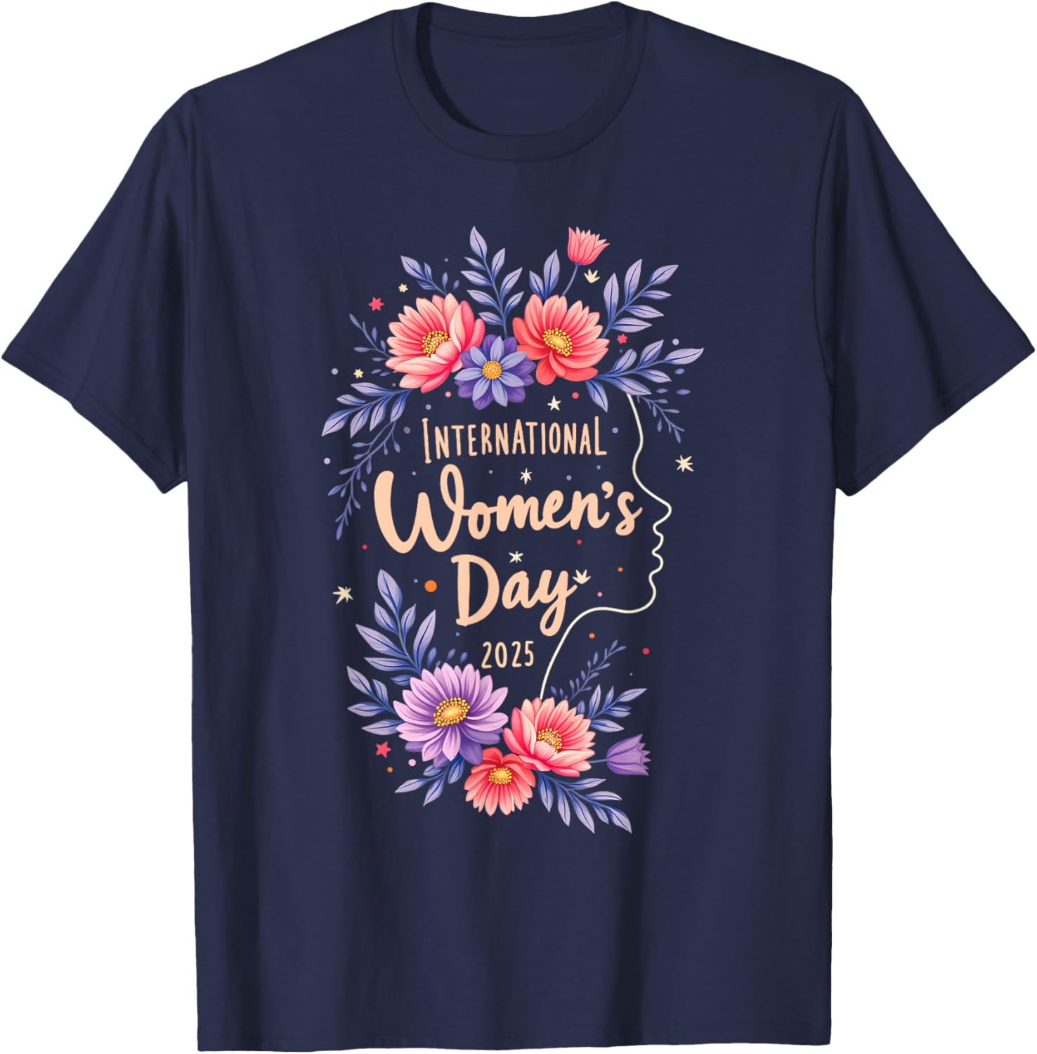 Floral Women's Day T-Shirt 2025 Celebrate International Women's Day 8 March - 16
