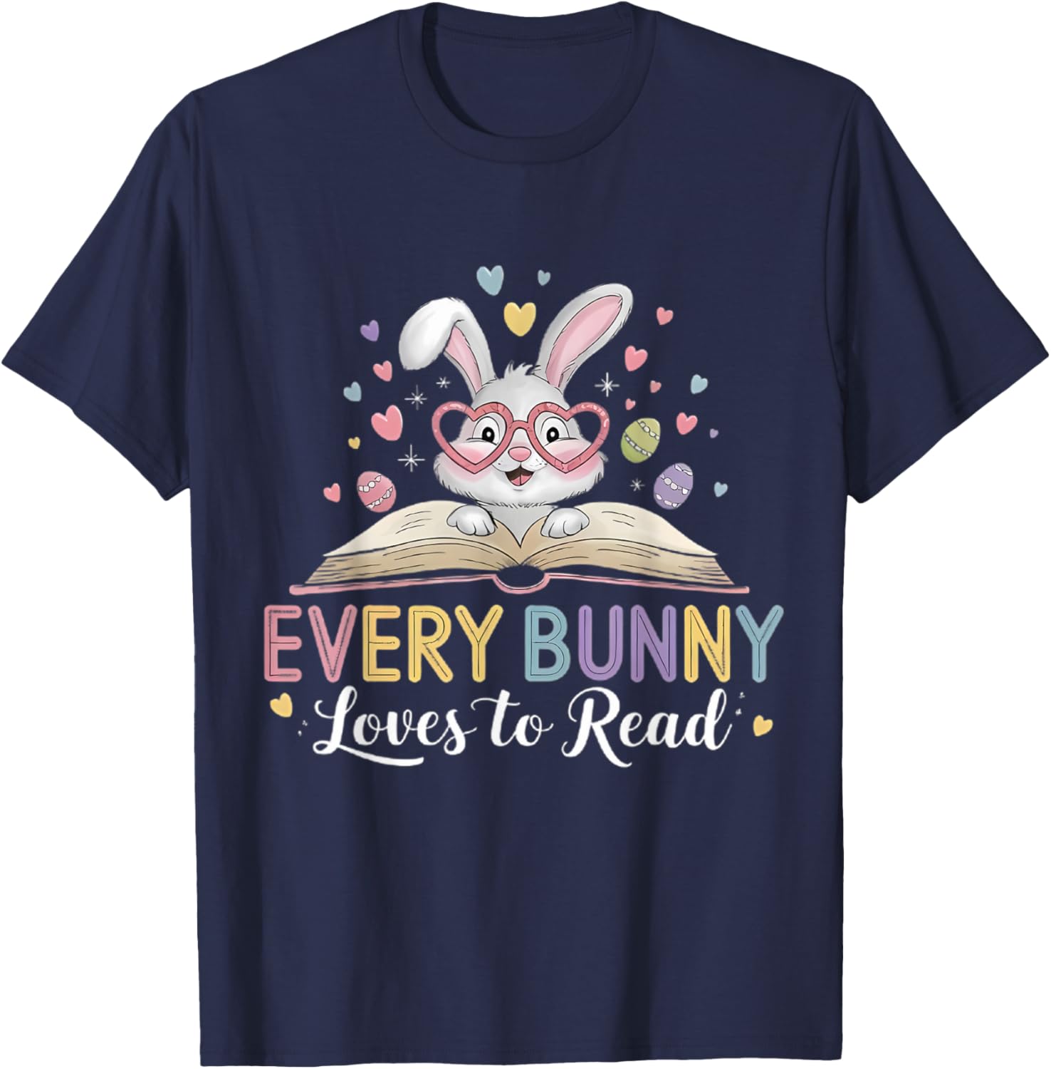Every Bunny Loves to Read Cute Rabbit Bookworm T-Shirt for Book Lovers - 9