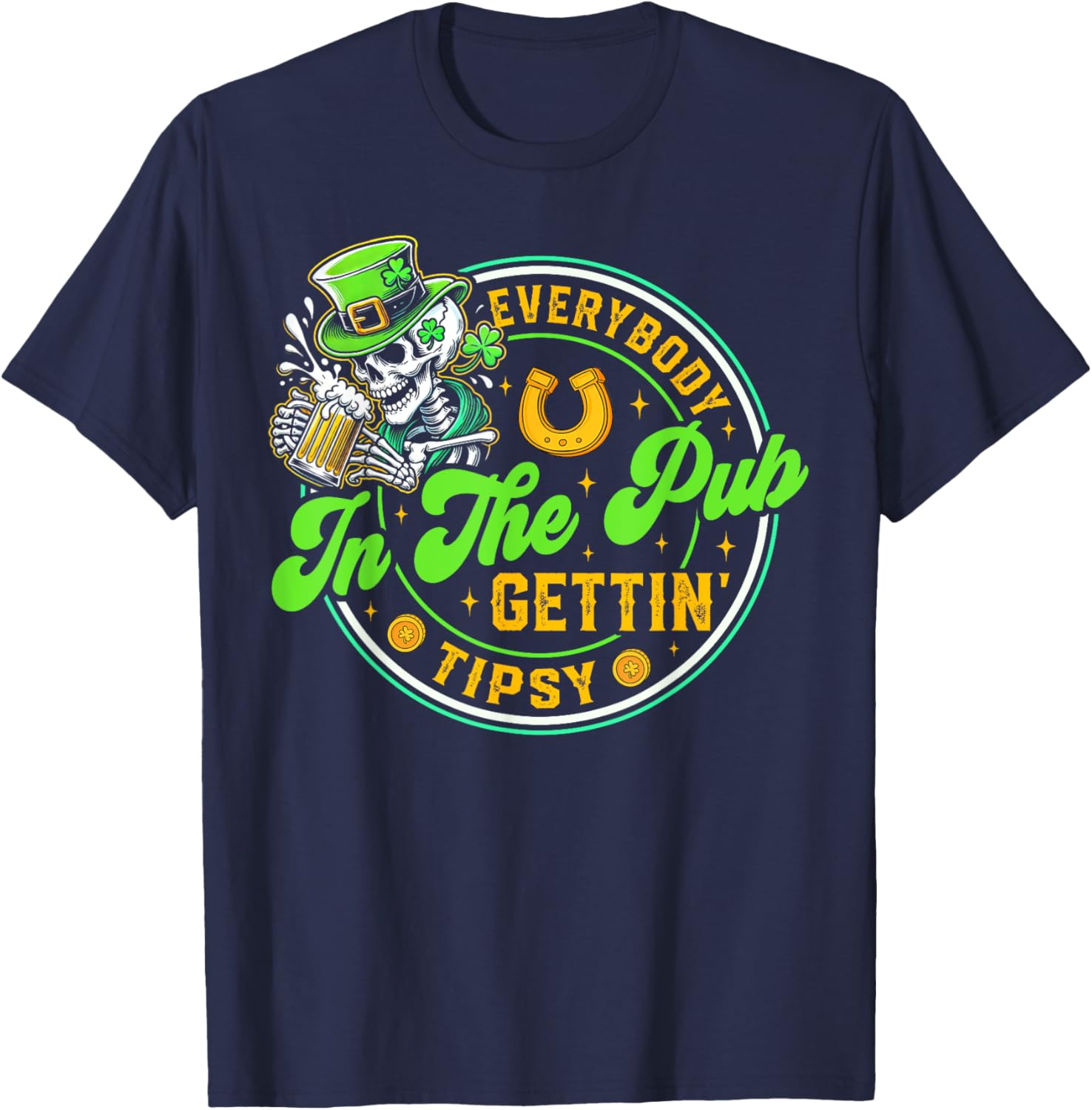 Tipsy in the Pub St Patricks Day T-Shirt for Men and Women - 10