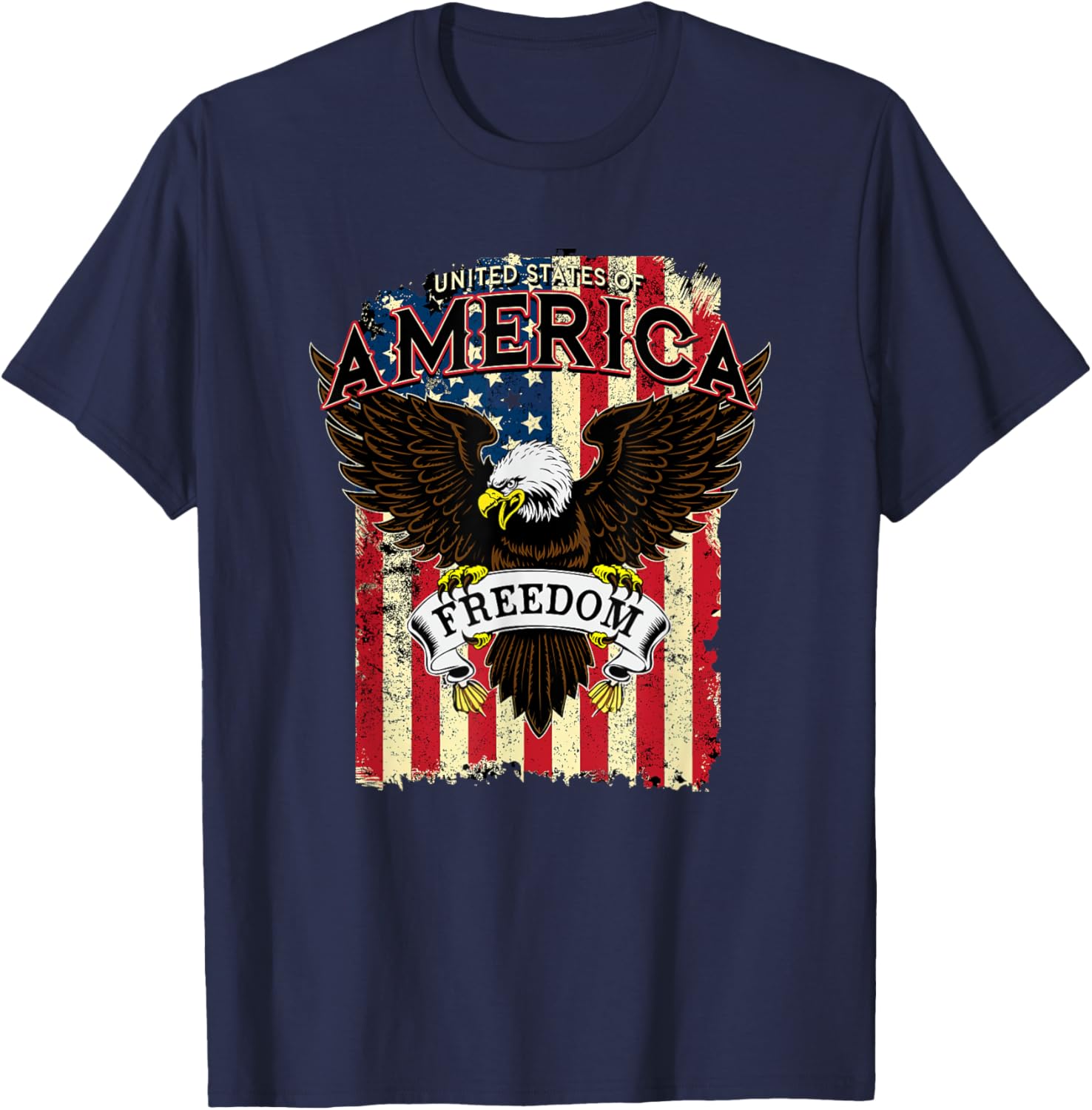 USA Freedom Eagle T-Shirt for Patriotic Style and Comfort - 6