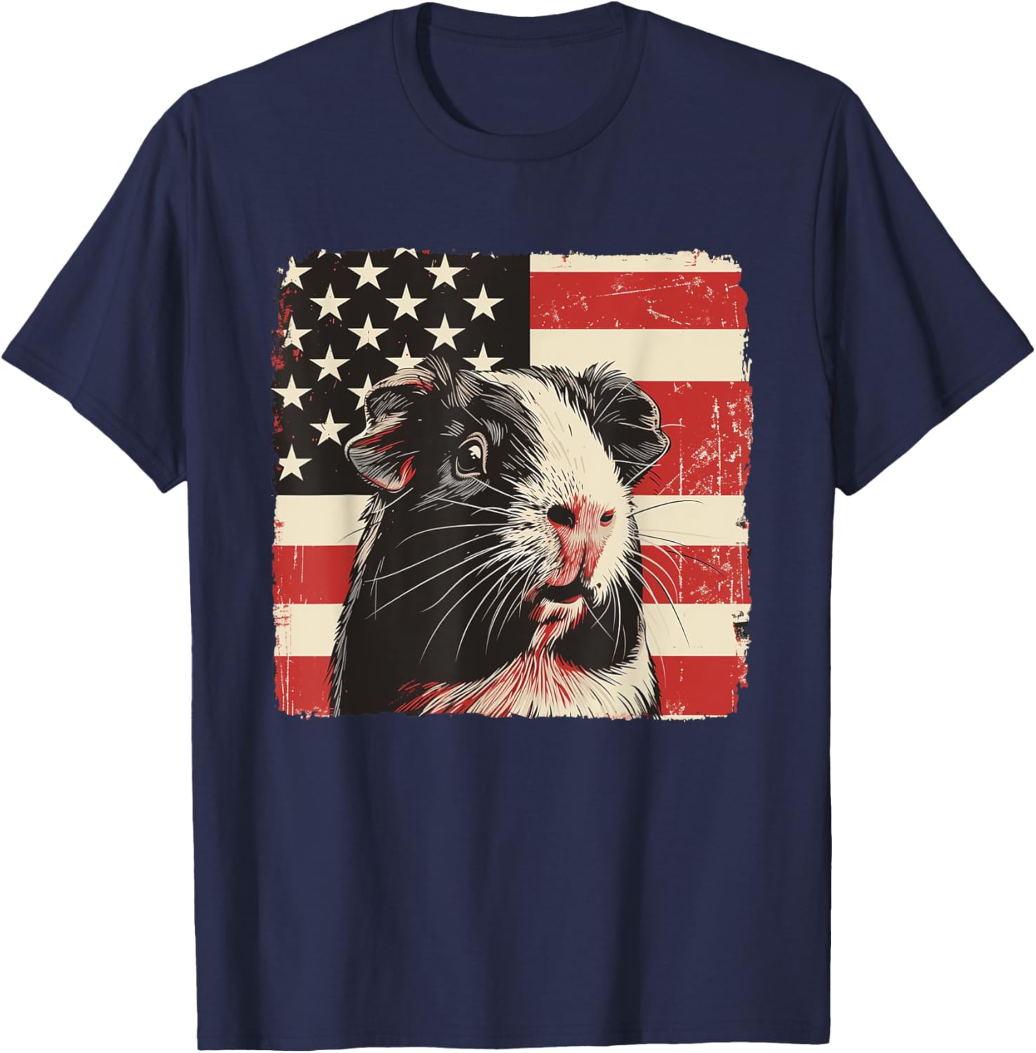 Patriotic Guinea Pig 4th of July T-Shirt for Boys and Kids - 6