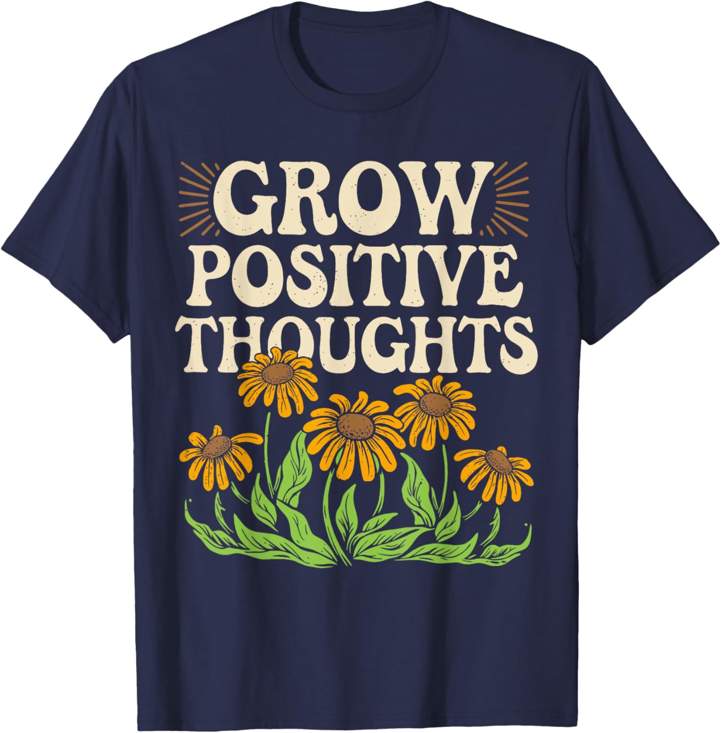 Grow Positive Thoughts T-Shirt for Mental Health Awareness and Style - 6