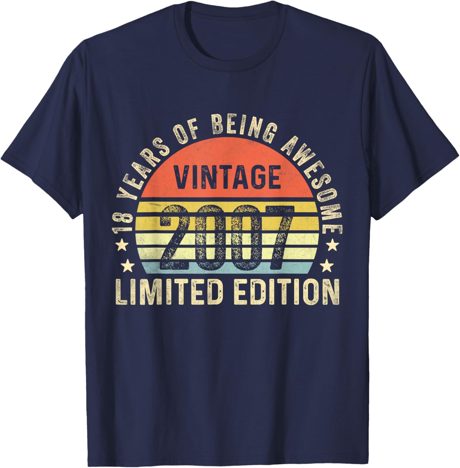 Vintage 2007 Limited Edition 18th Birthday T-Shirt Cool Gift Idea - 14