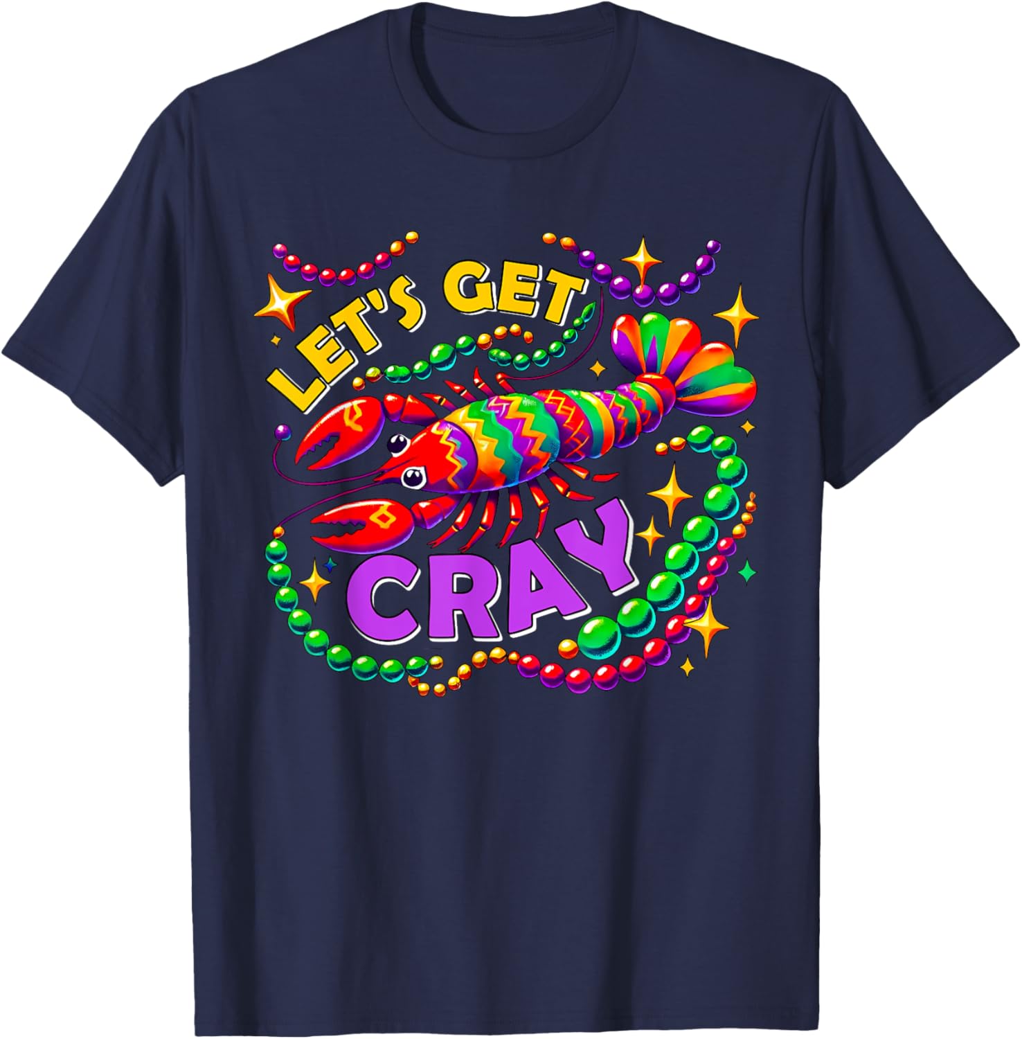 Mardi Gras Crawfish Party Tee Perfect for Carnival Celebrations - 1