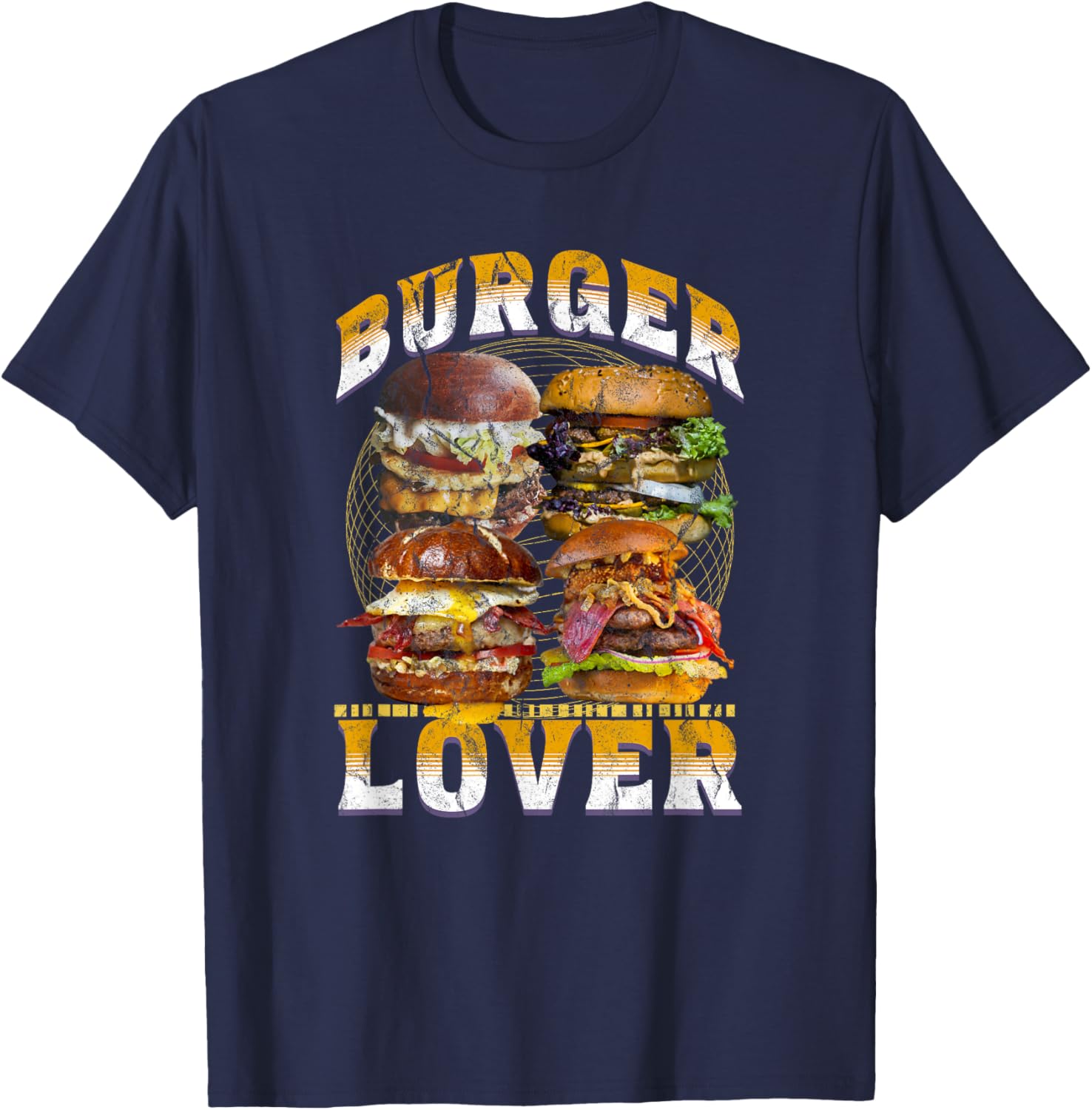 Retro 90s Burger Lover T-Shirt - Vintage Foodie Bootleg Style Apparel - 4