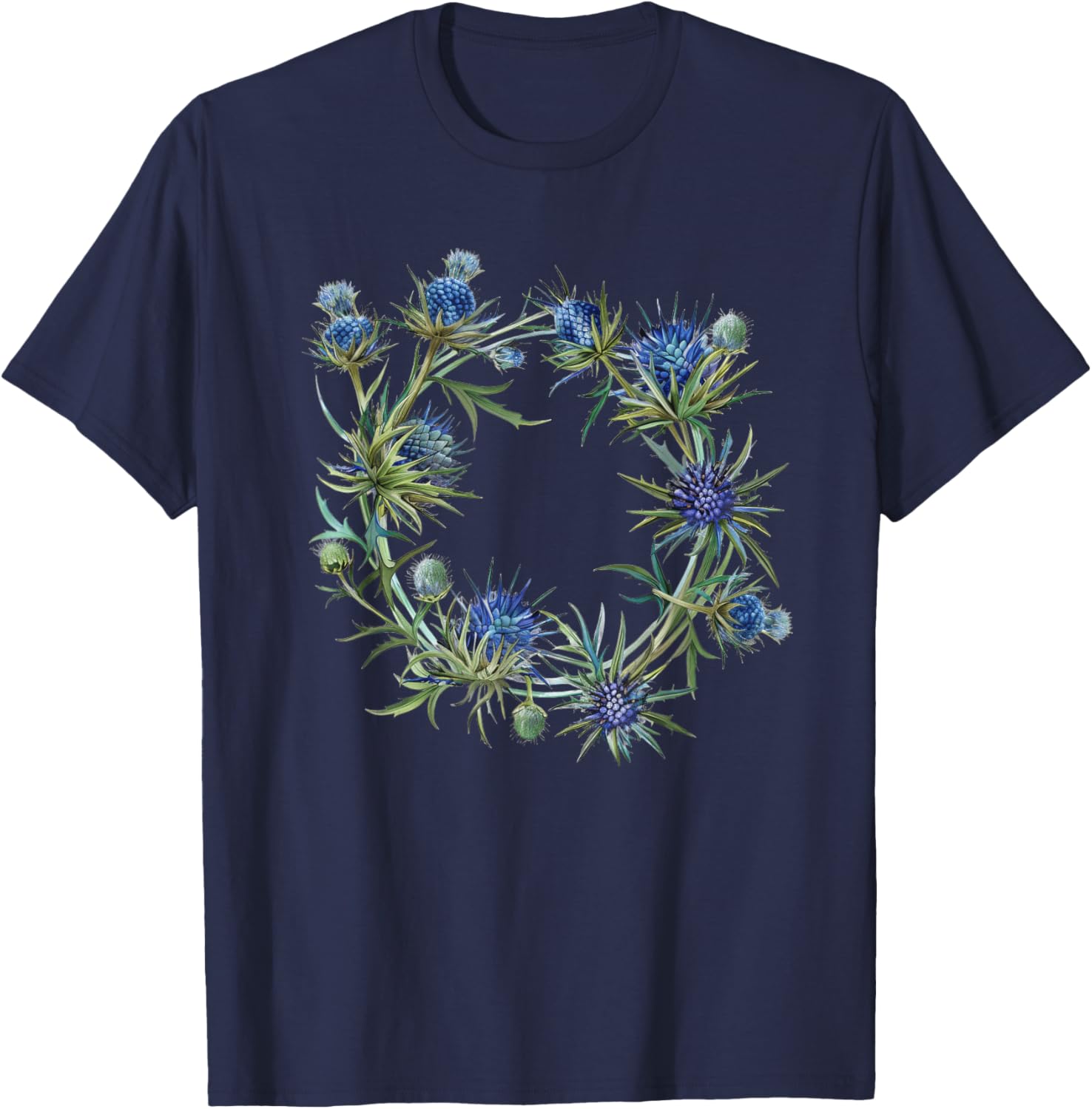 Eryngium Wreath T-Shirt for Nature Lovers - Stylish & Comfortable Wear - 2