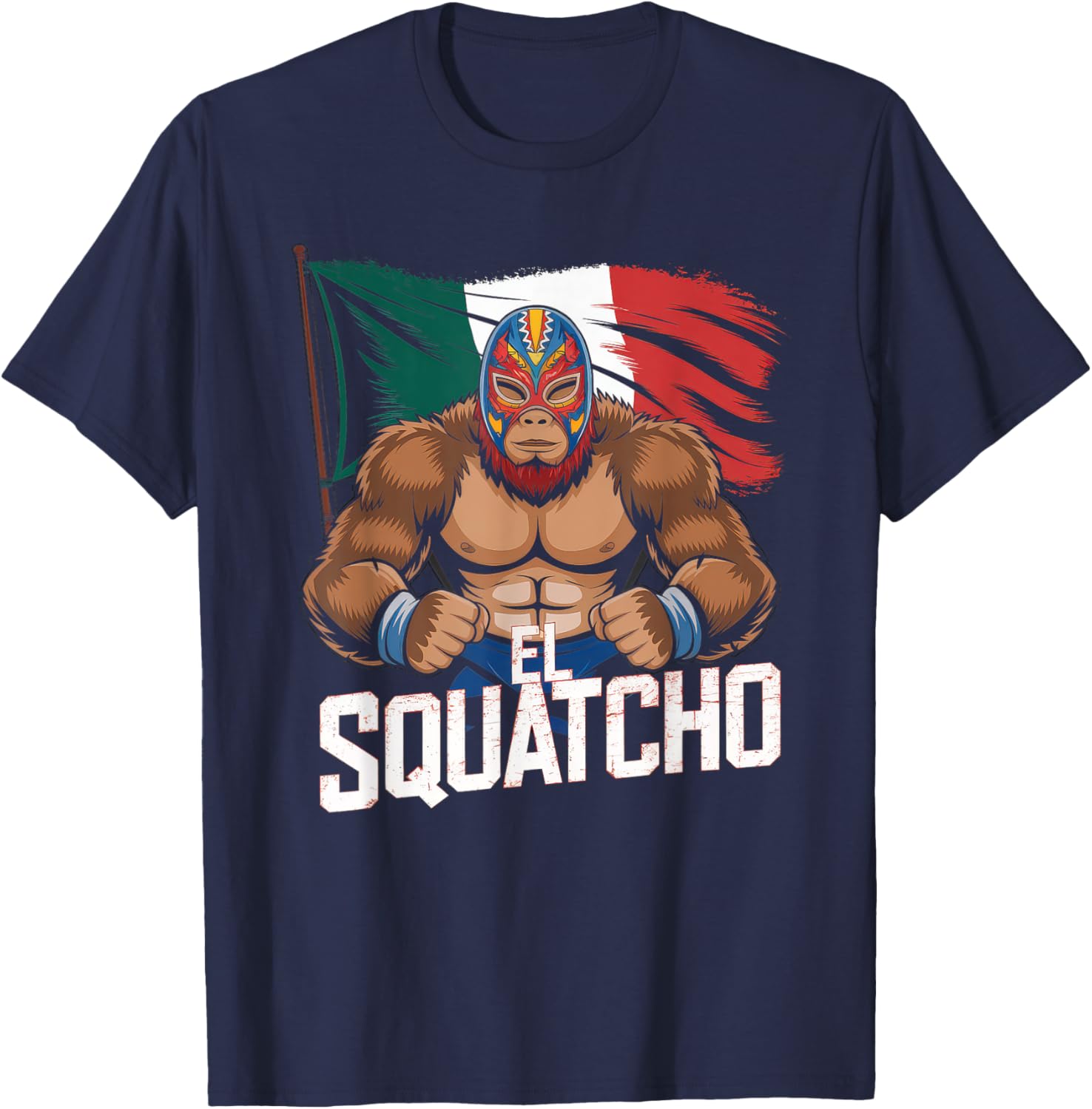 El Squatcho Bigfoot T-Shirt for Men and Women - Fun Sasquatch Design - 14