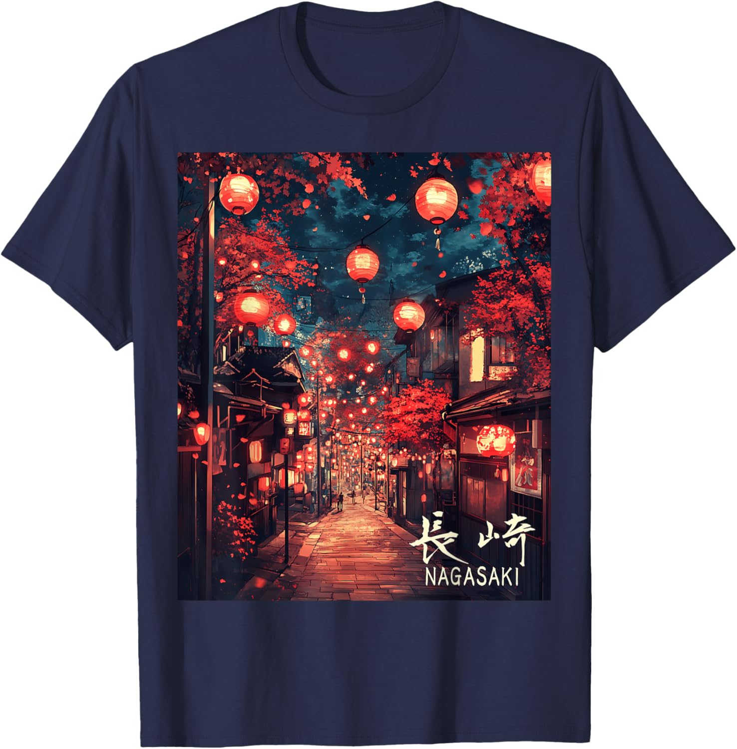 Japan Village Nagasaki Lantern Festival Streetwear T-Shirt for Unique Style - 14