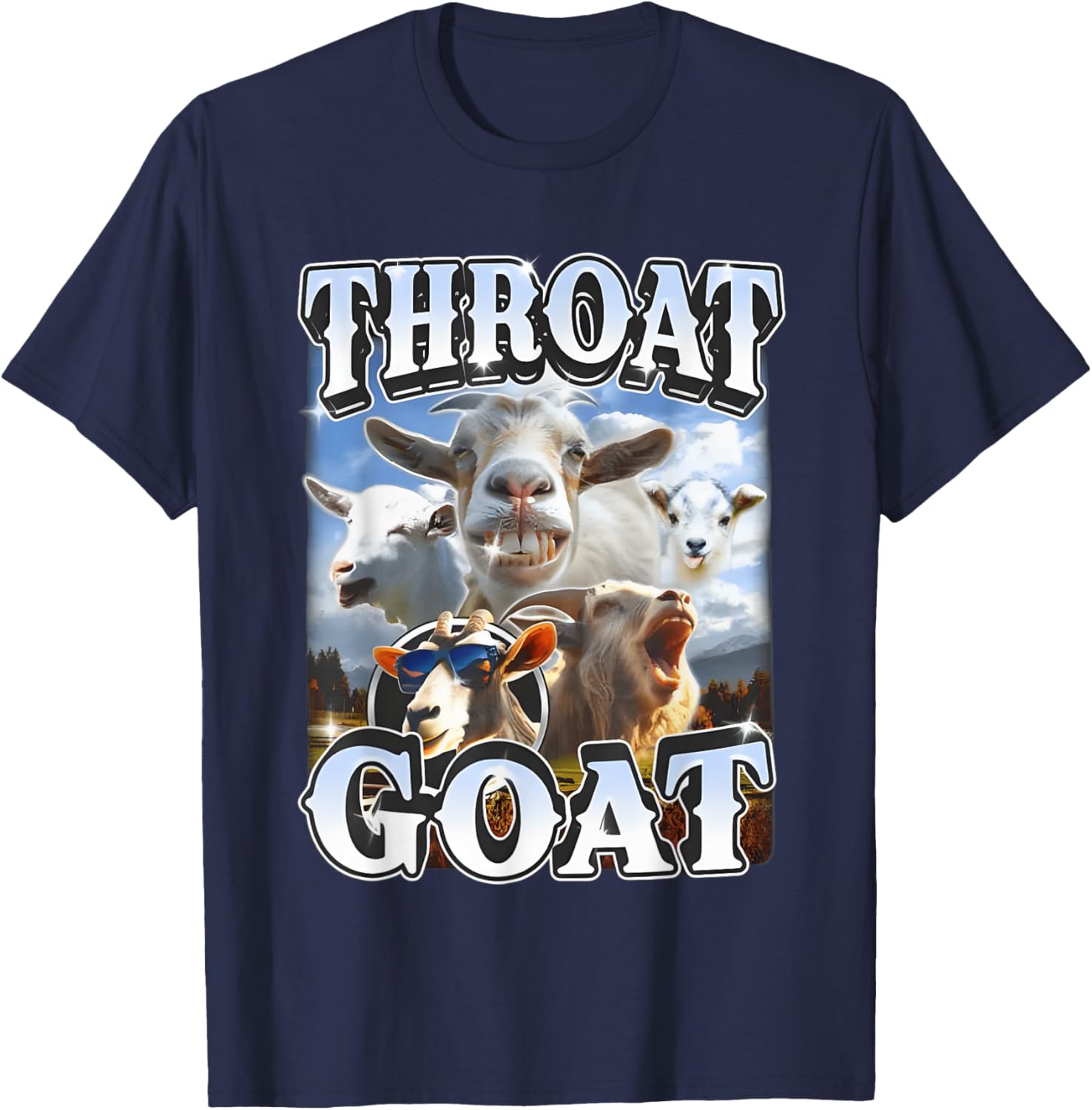 Throat Goat Retro Funny Gag T-Shirt for Adult Humor Lovers - 10