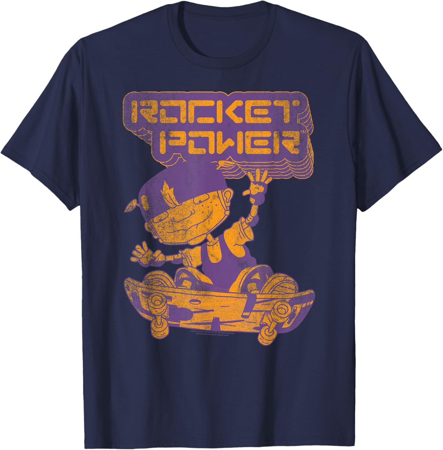 Rocket Power Vintage Skateboard Logo Cartoon T-Shirt for Cool Styles - 4