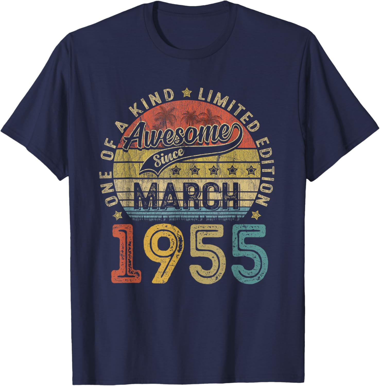 Funny 70th Birthday T-Shirt Vintage Retro March 1955 Gift for Him/Her - 25