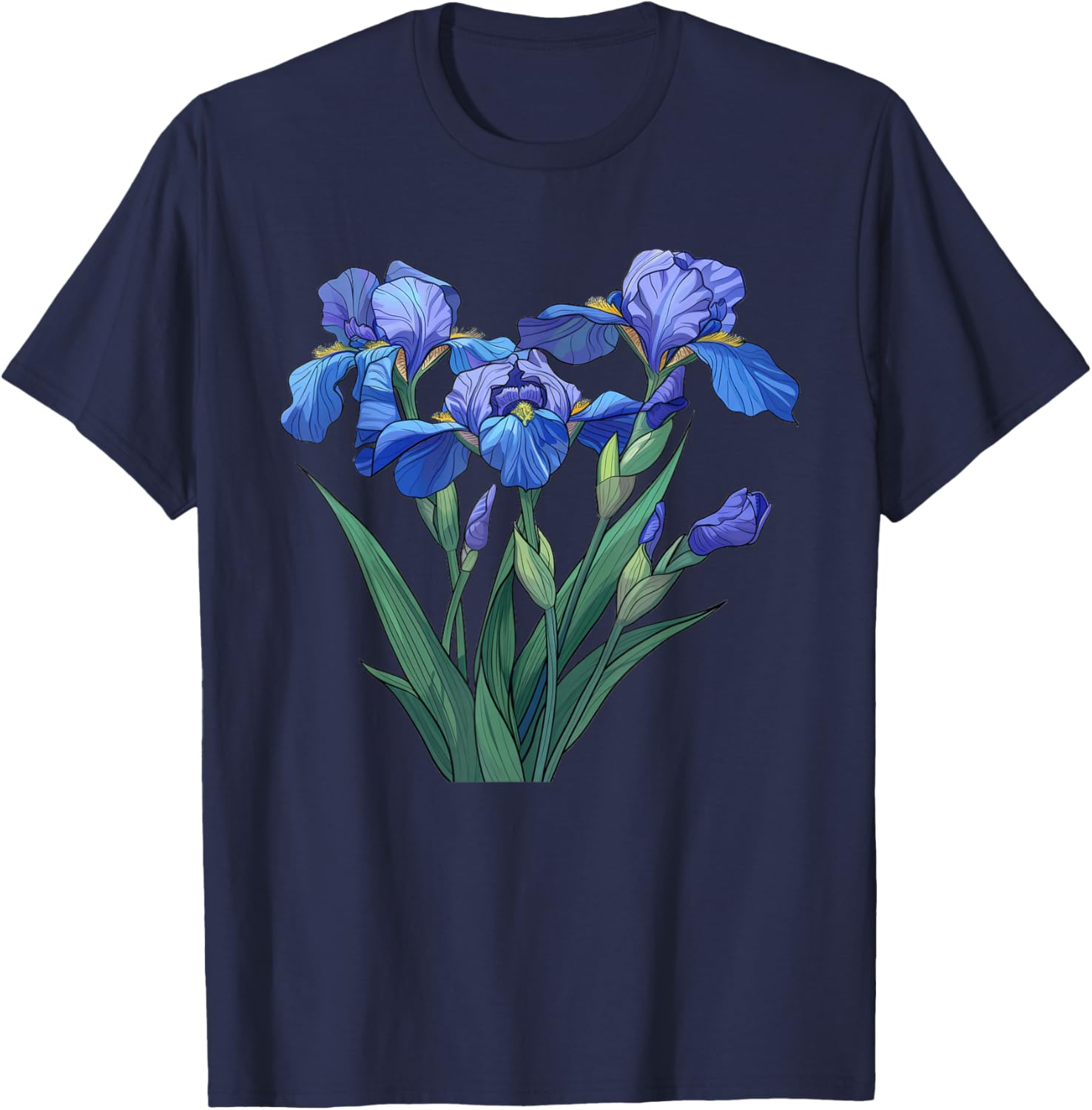 Iris Flowers Anime T-Shirt - Stylish and Colorful Graphic Tee - 10