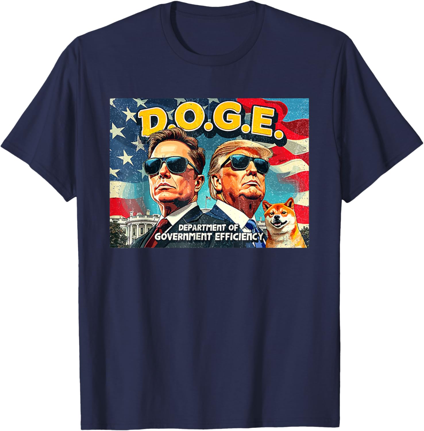 DOGE Department of Government Efficiency Trump 47th Anniversary T-Shirt - 17