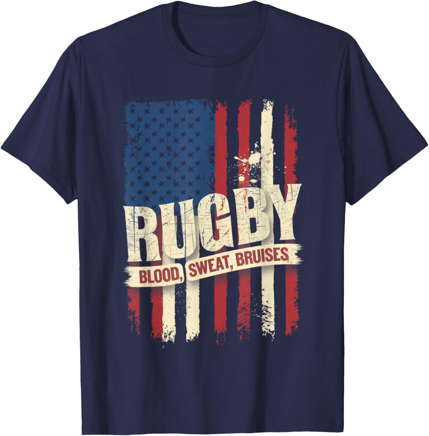 Rugby Blood Sweat Bruises T-Shirt for Passionate Rugby Fans - 3