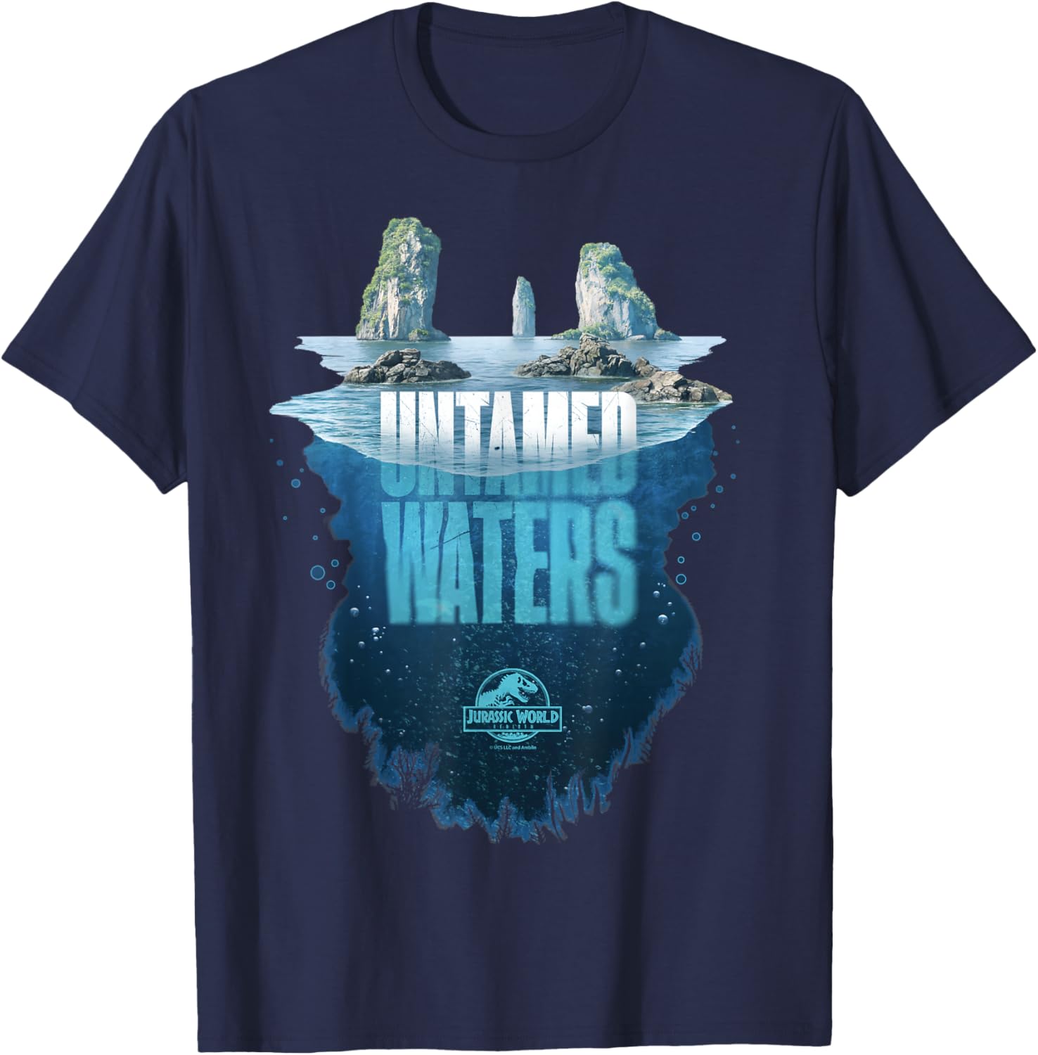Jurassic World Rebirth Untamed Waters Island T-Shirt for Dino Fans - 18