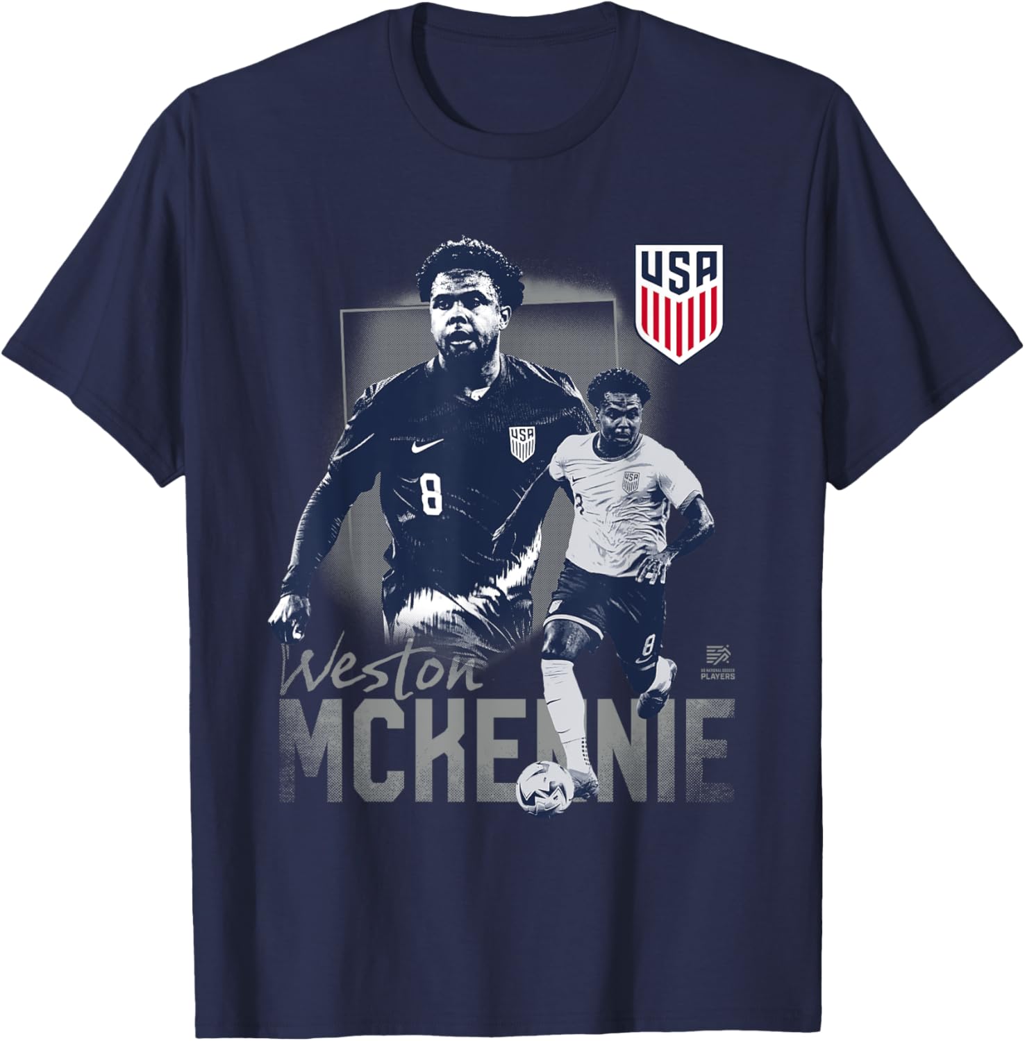 Official US Soccer Weston McKennie T-Shirt - Stylish Soccer Apparel - 2