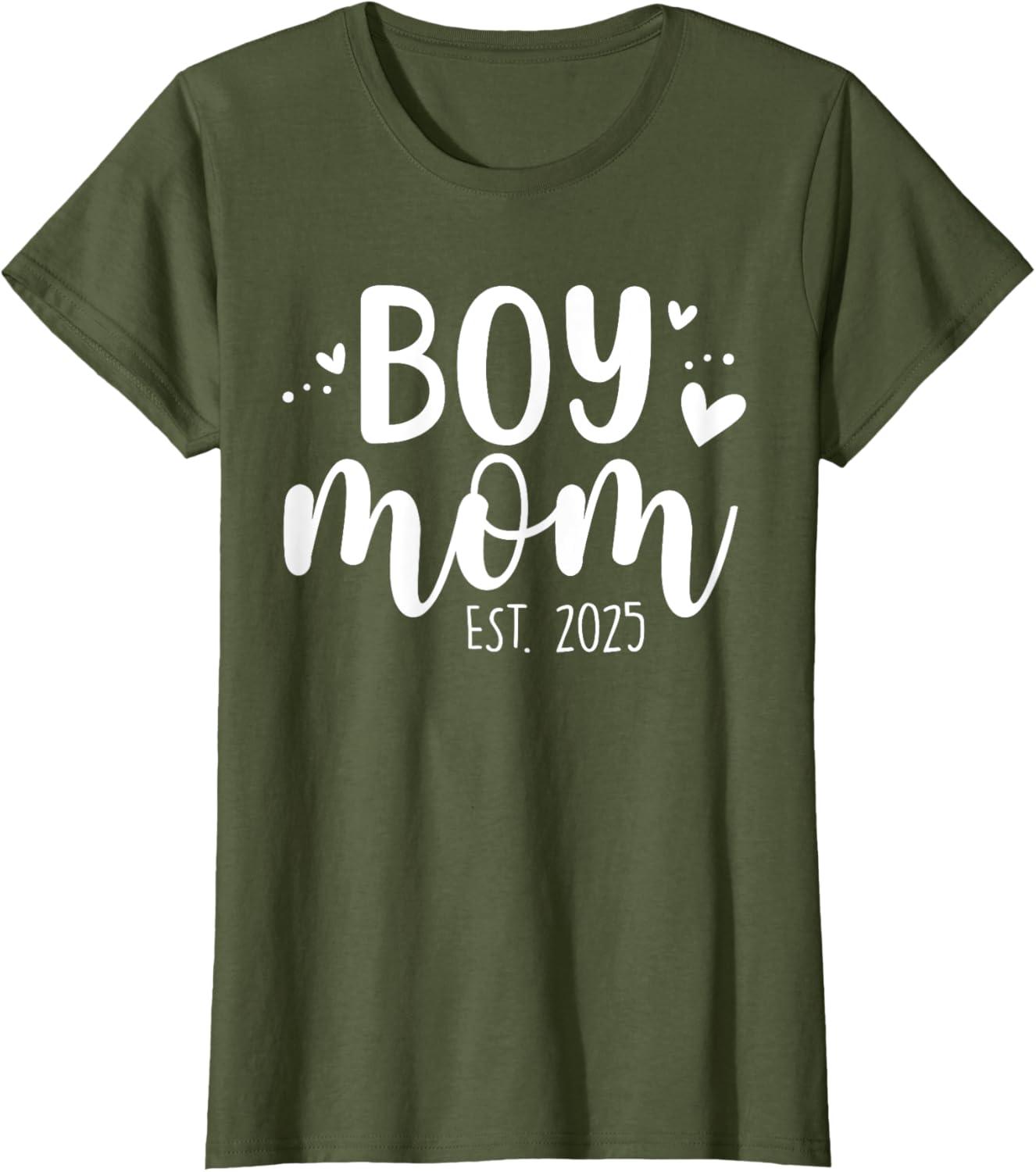 Girls Boy Mom Est 2025 My First Mother's Day Cute T-Shirt for Moms - 11